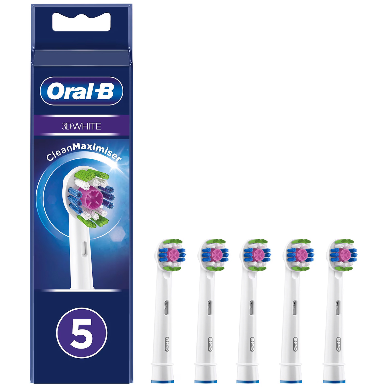 Oral-B 5 Stk. 3D White CleanMaximiser-Bürstenköpfe