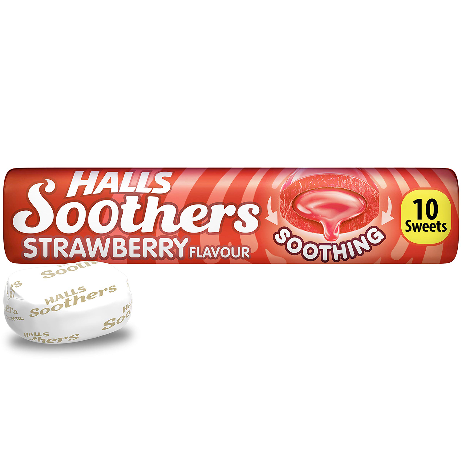 HALLS Soothers Halspastillen Strawberry 45 gr.