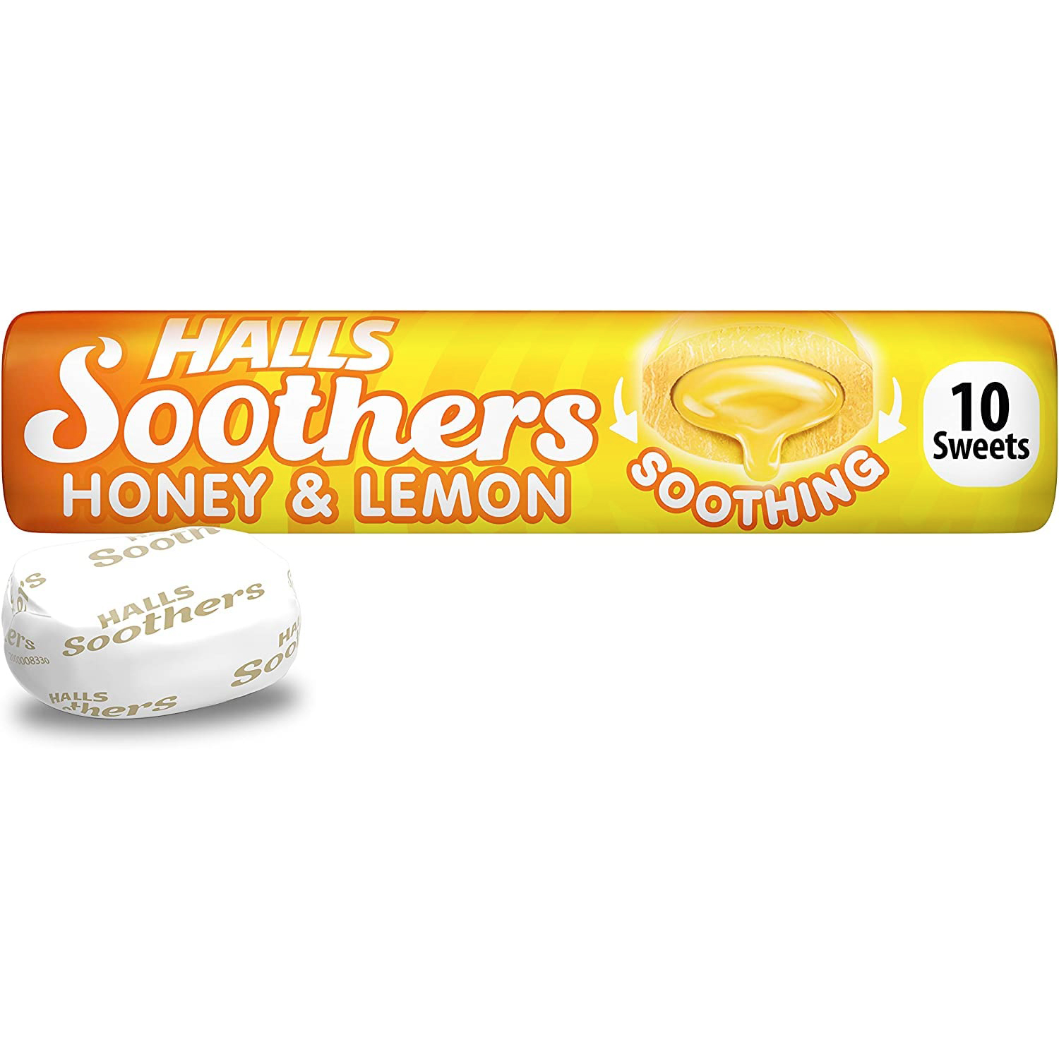 HALLS Soothers Halspastillen Honey & Lemon 45 gr.