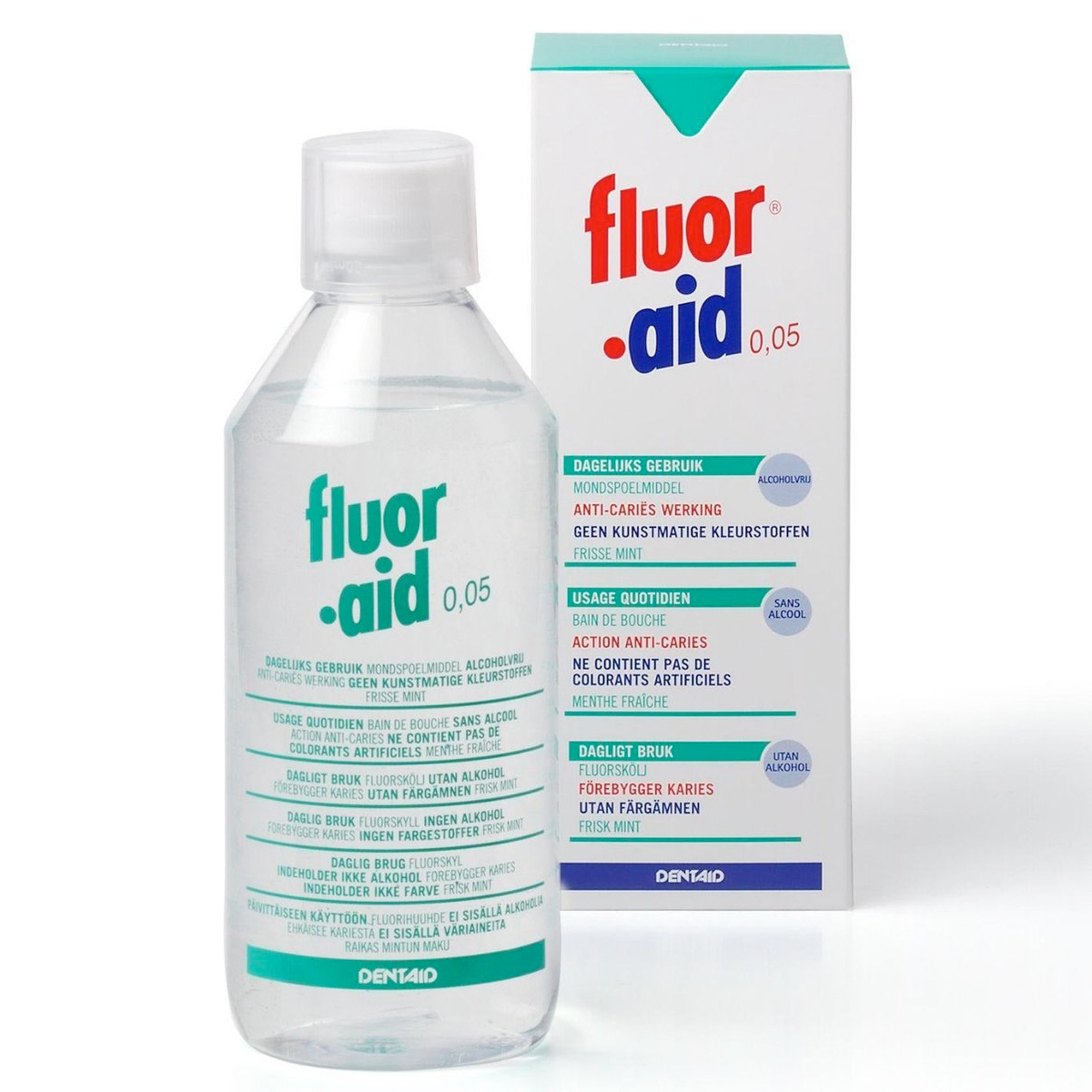 Fluor Aid 0,05 % Mundwasser 500 ml.