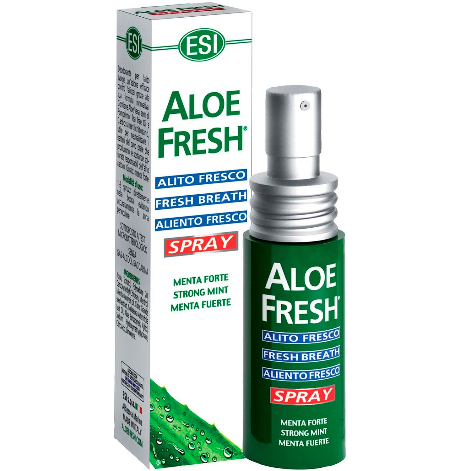 Aloe Vera Mundspray ESI Aloe Fresh Xylitol 15 ml.
