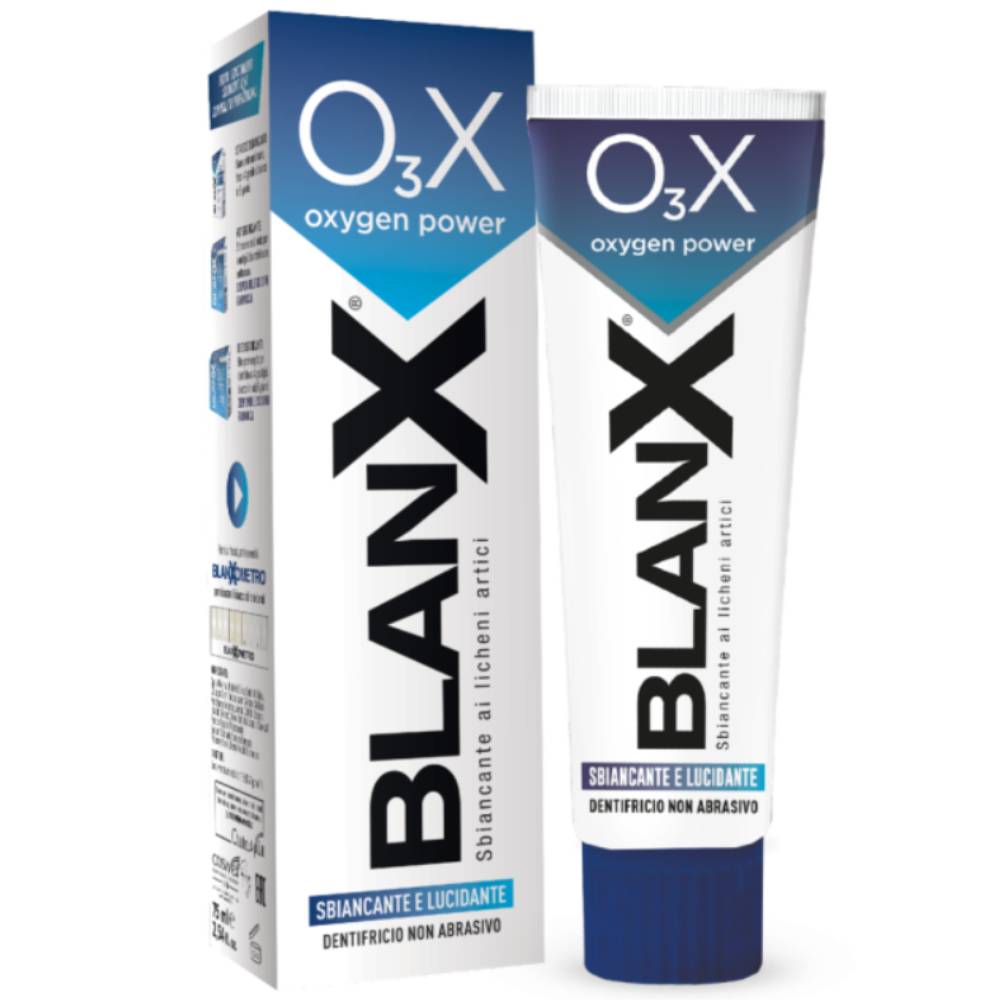 Zahnaufhellung Zahnpasta BlanX O3X Whitening und Polieren 75 ml