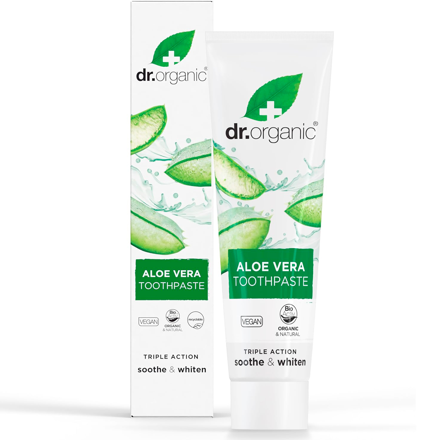 Bio-Zahnpasta Whitening DR. Organic Aloe Vera 100 ml.