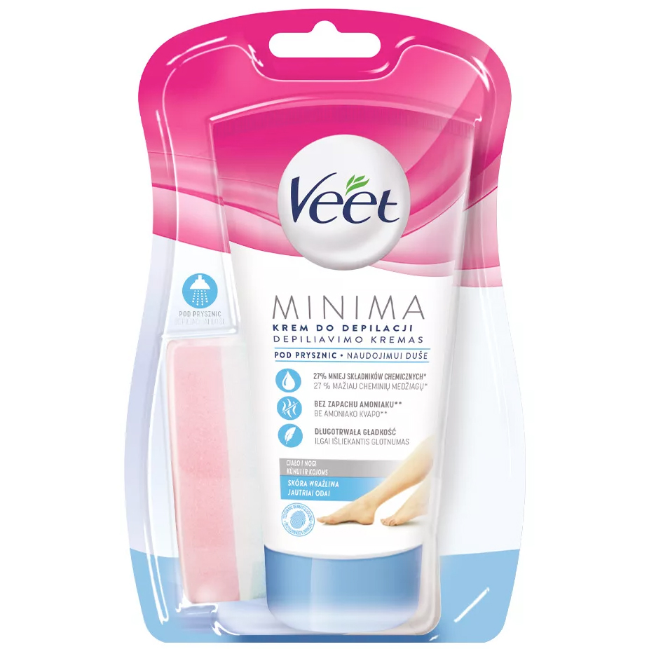 VEET Minima Haarentfernungscreme für empfindliche Haut 135 ml.