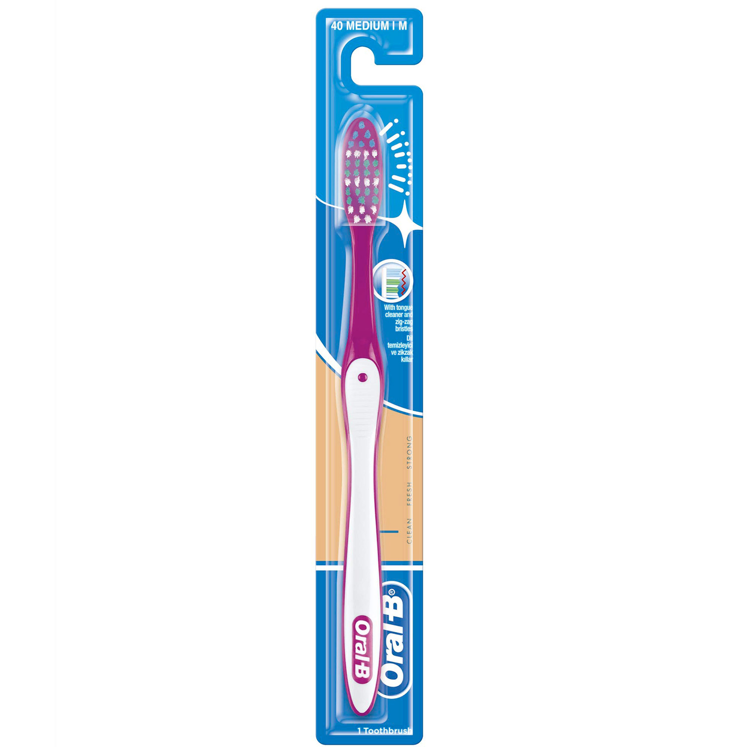 Oral-B 1-2-3 Zahnbürste 40 Medium