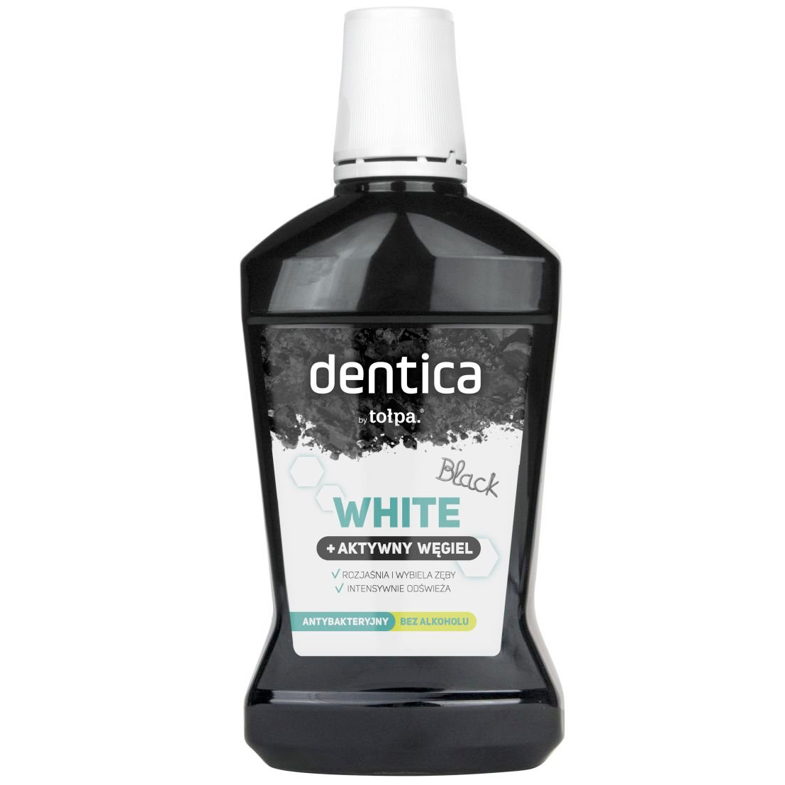 Whitening Mundwasser DENTICA by Topa Black White 500 ml