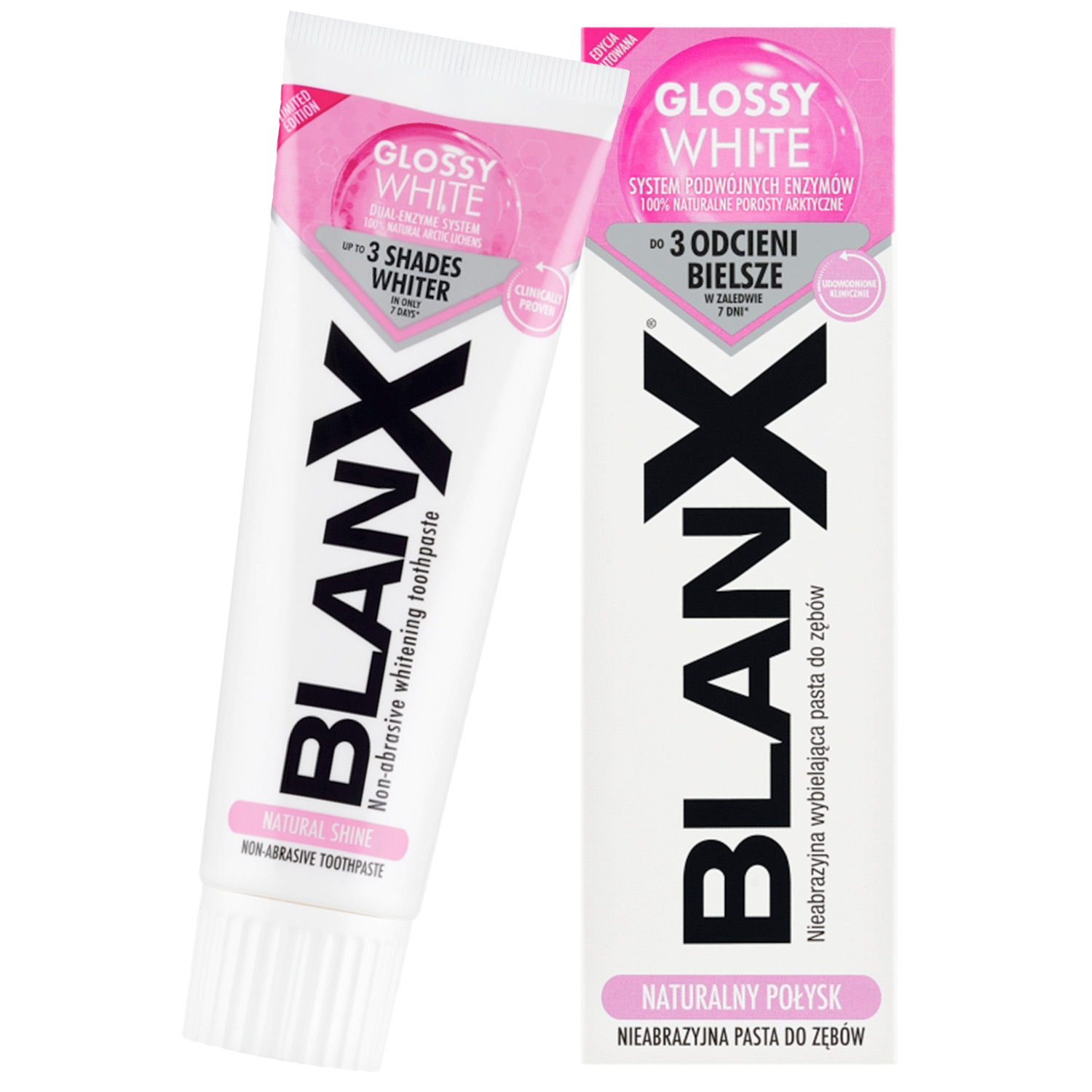 Zahnaufhellende Zahnpasta BLANX Glossy White 75 ml