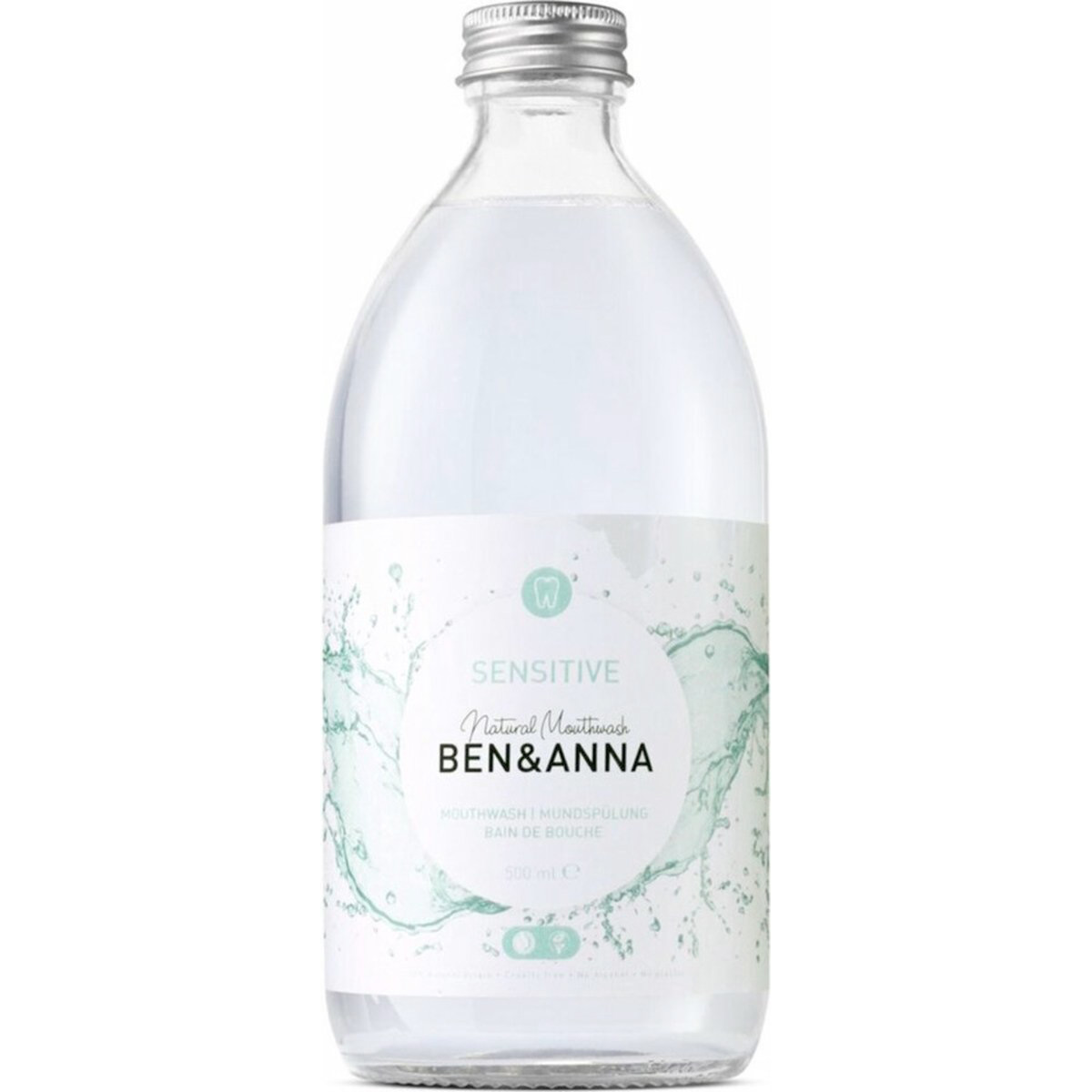Natürliches Mundwasser Ben & Anna Sensitive 500 ml