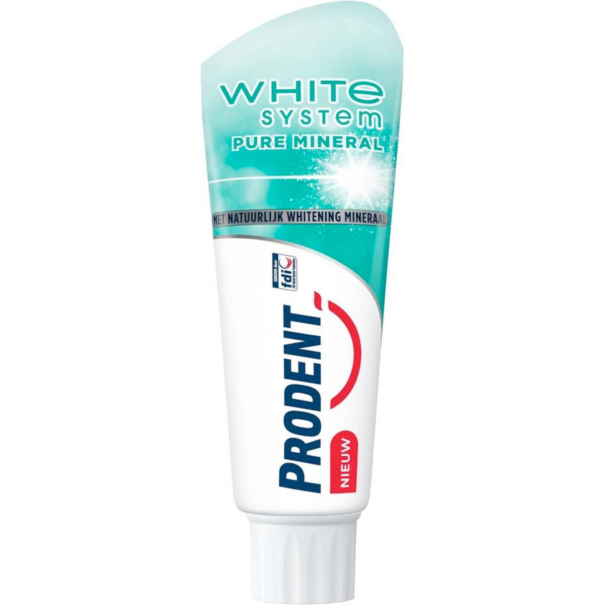 Zahnaufhellende Zahnpasta PRODENT White System Pure Mineral 75 ml.