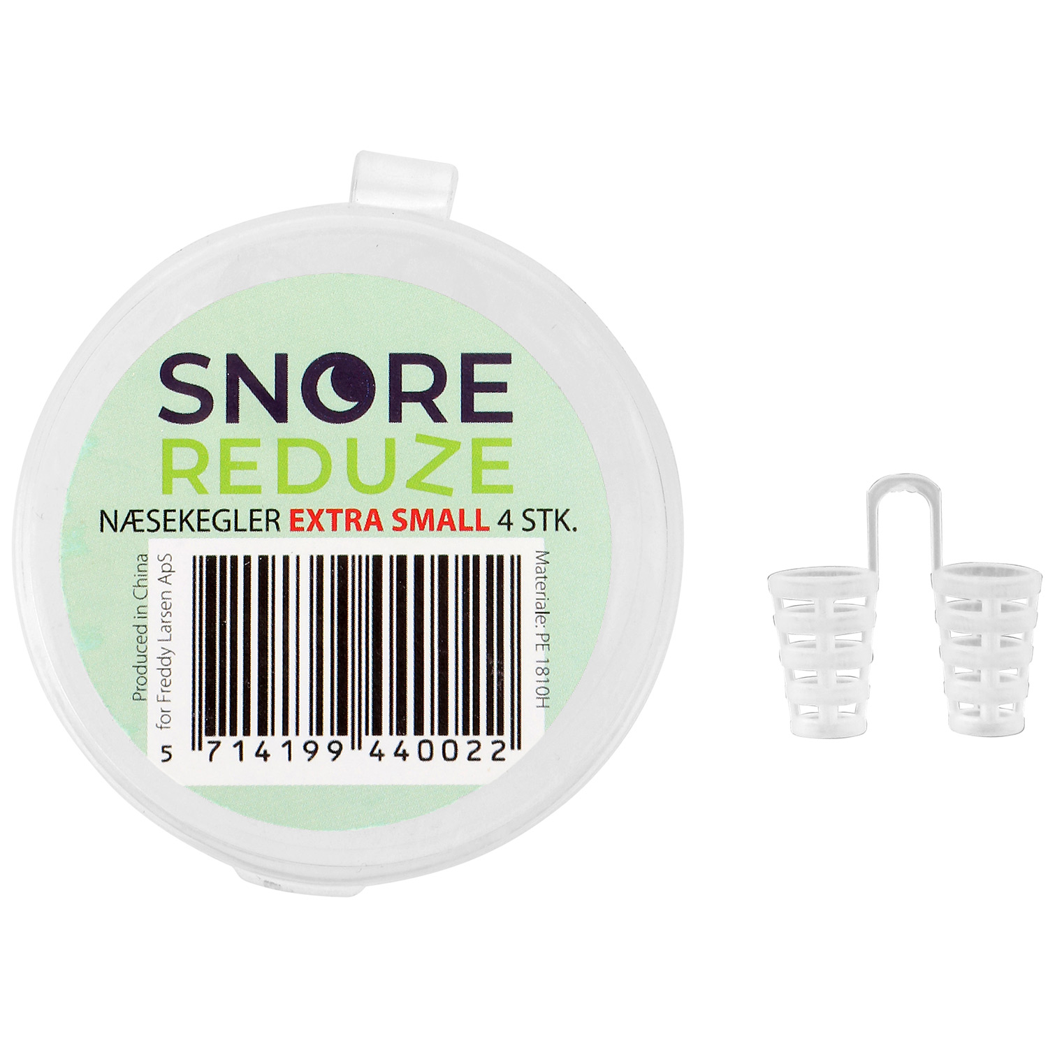 SnoreReduze Stop Schnarchen 4 Stk. Nasenkegel für bessere Atmung EXTRA SMALL