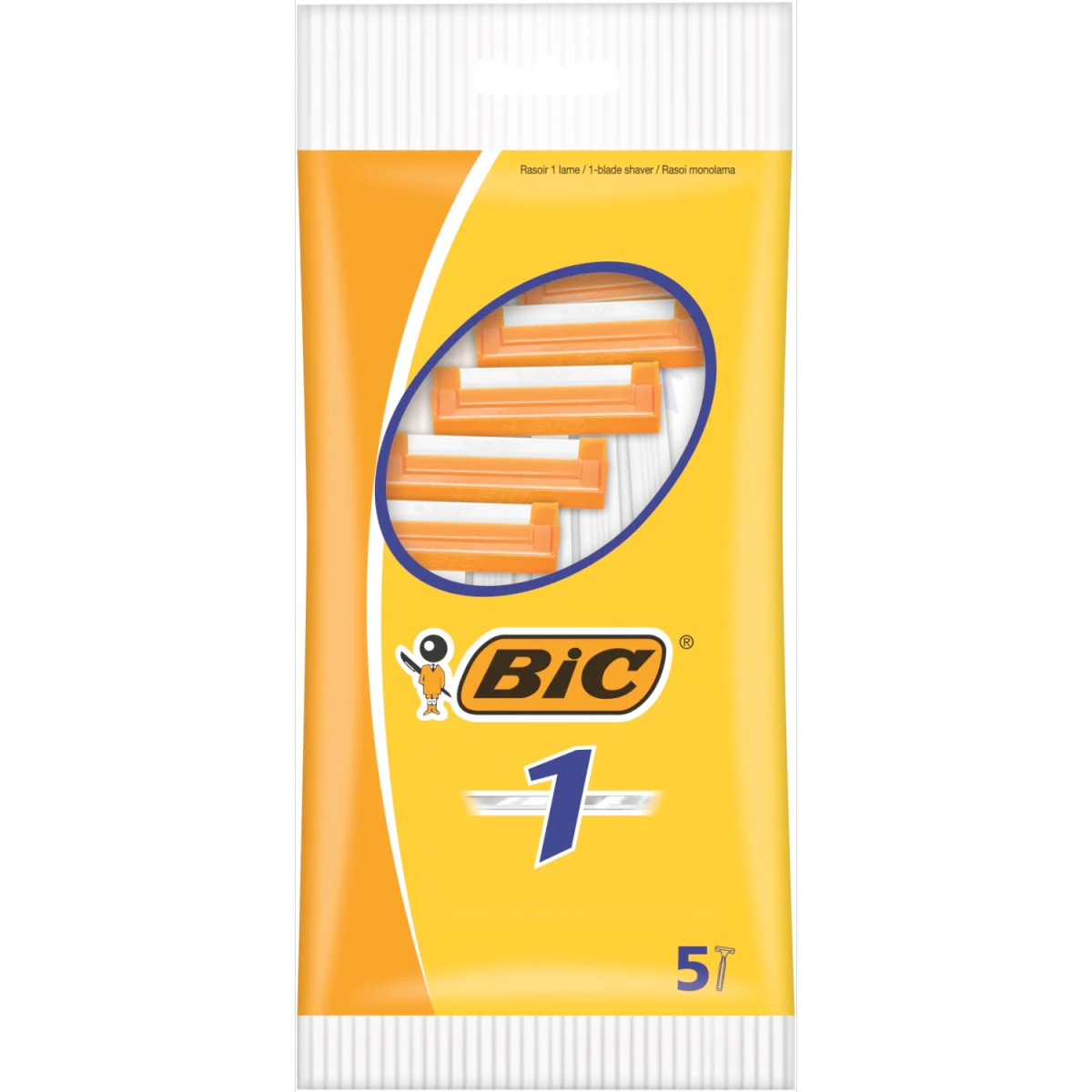 BIC 1 Classic Einwegschaber Normale Haut 5 Stk.
