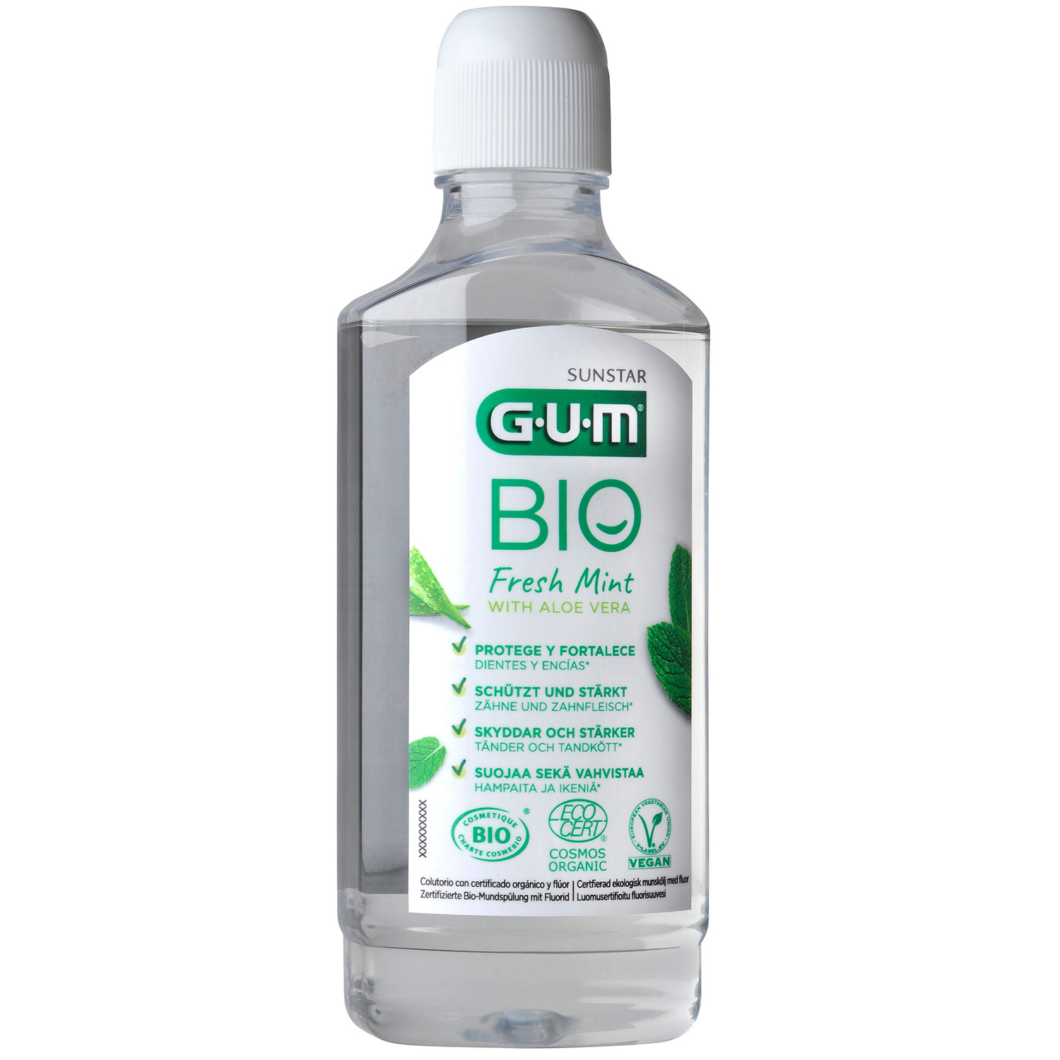 Natürliches Mundwasser GUM Bio Vegan 500 ml.