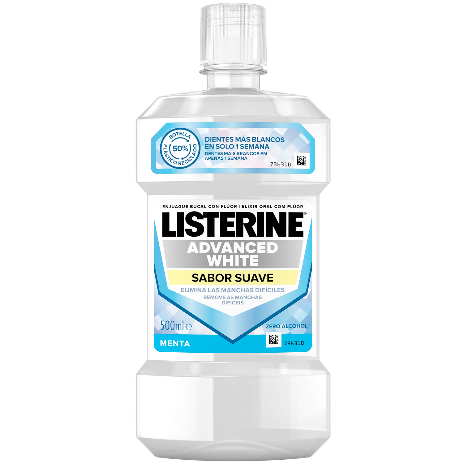 Listerine Advanced White Gentle Flavour Mundskyl 500 ml.