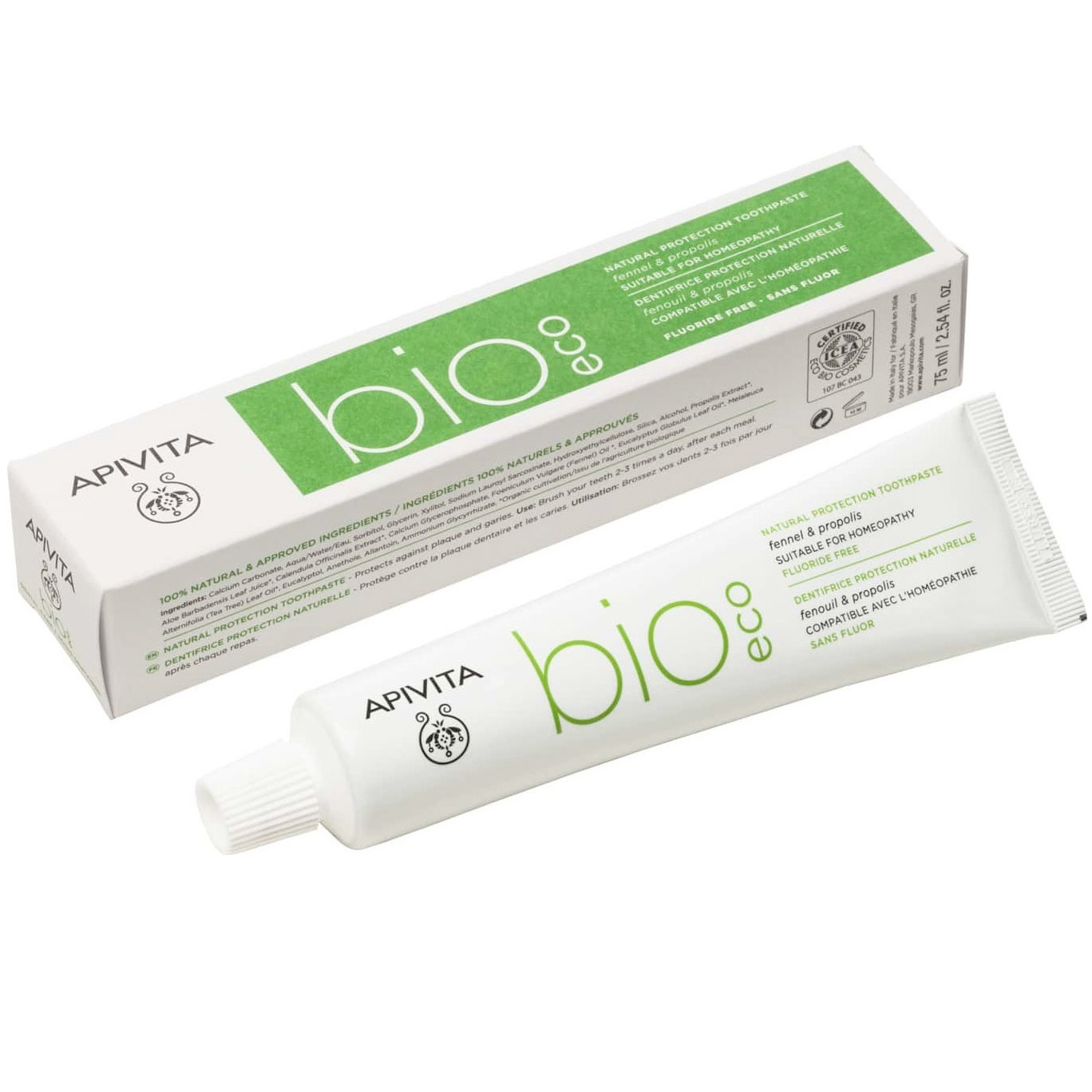 Natürliche Zahnpasta APIVITA BIO- ECO Natural Protection 75 ml
