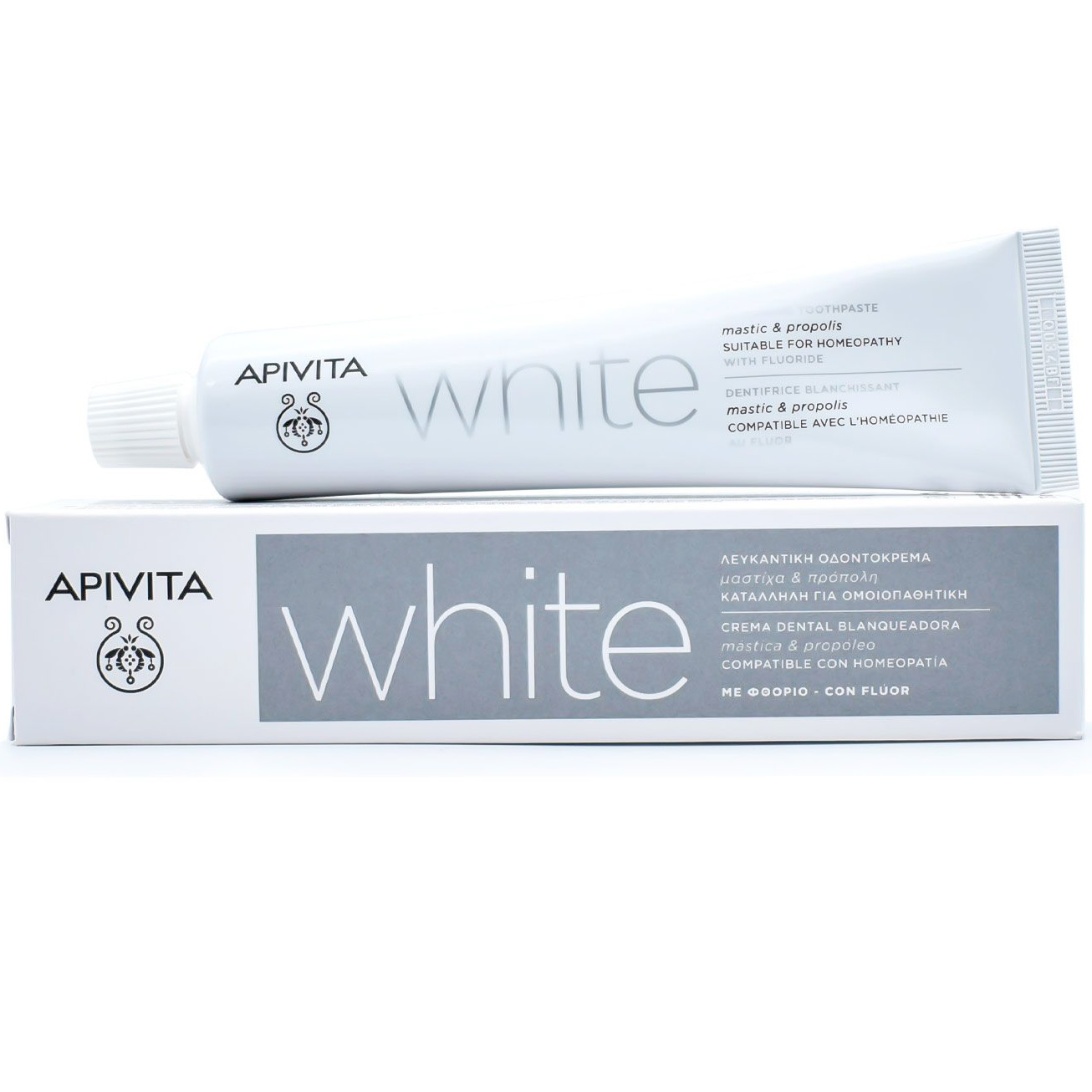 Natürliche Whitening Zahnpasta APIVITA White Mastic Propolis 75 ml