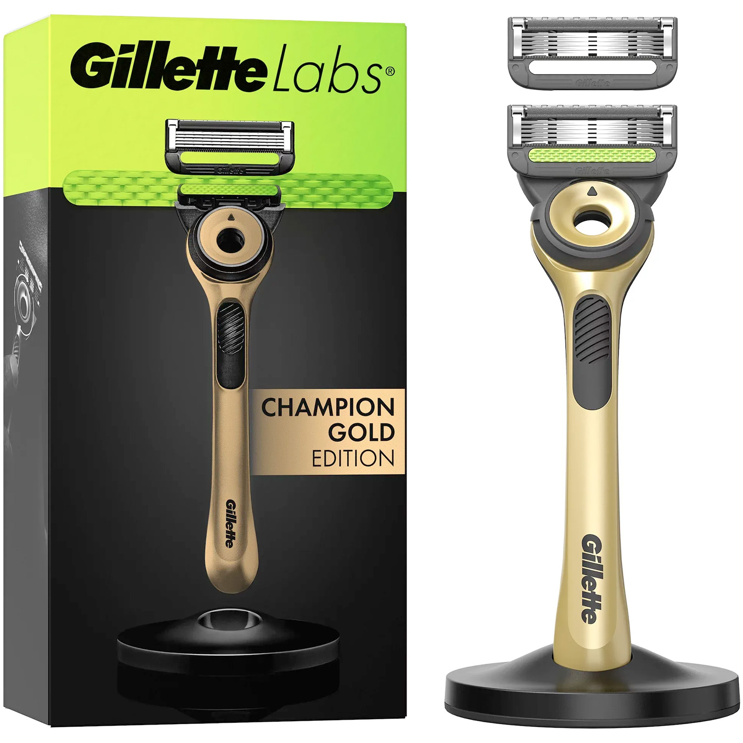 GilletteLabs GOLD Edition Razor 2 Rasierklingen
