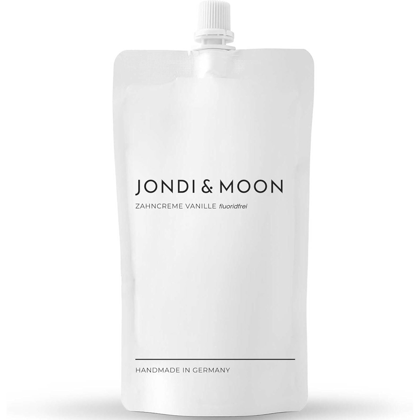 Natürliche Zahnpasta Jondi & Moon Vanille Nachfüllbeutel 250 ml.