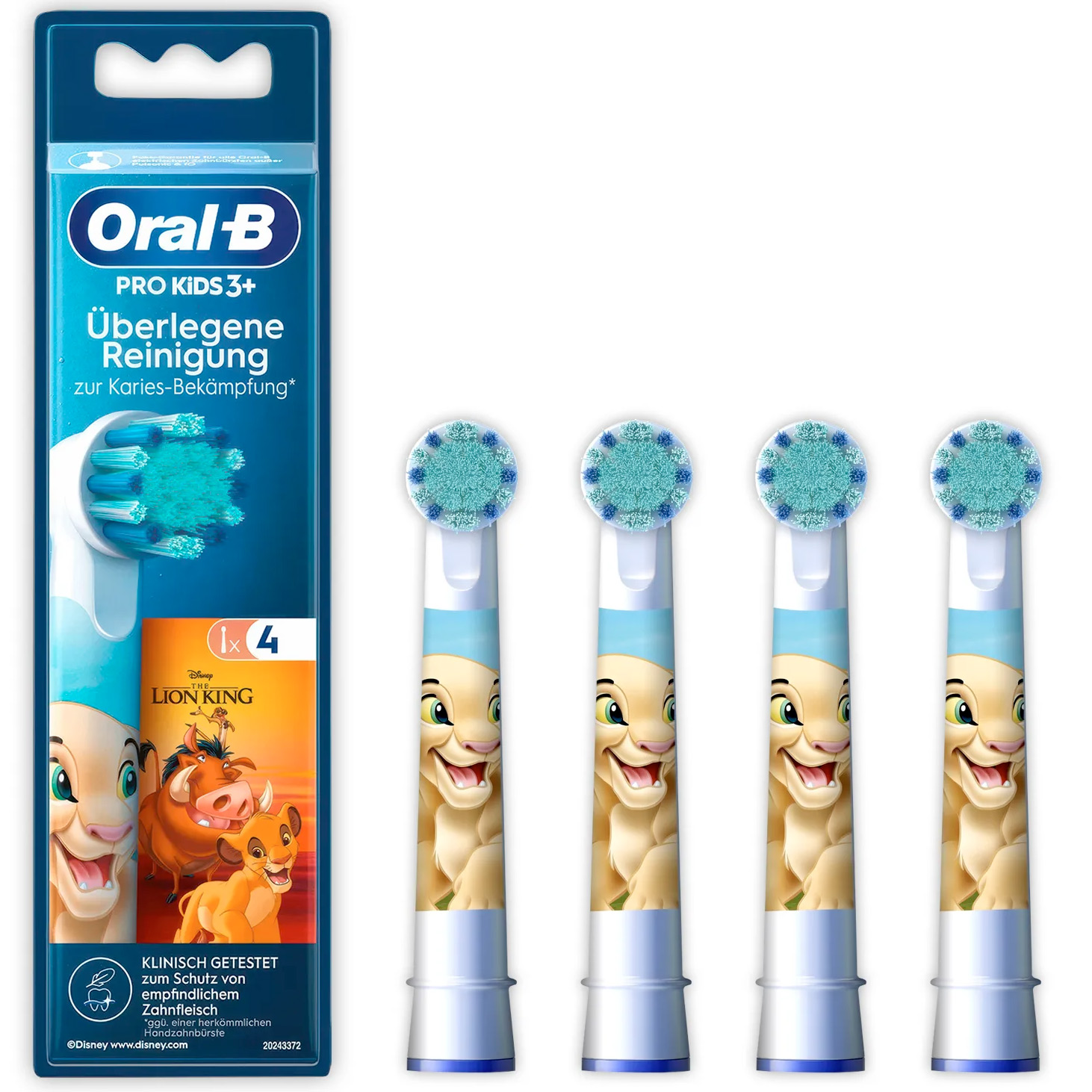 Oral-B PRO Bürstenköpfe für Kinder Der König der Löwen 4 Stk.