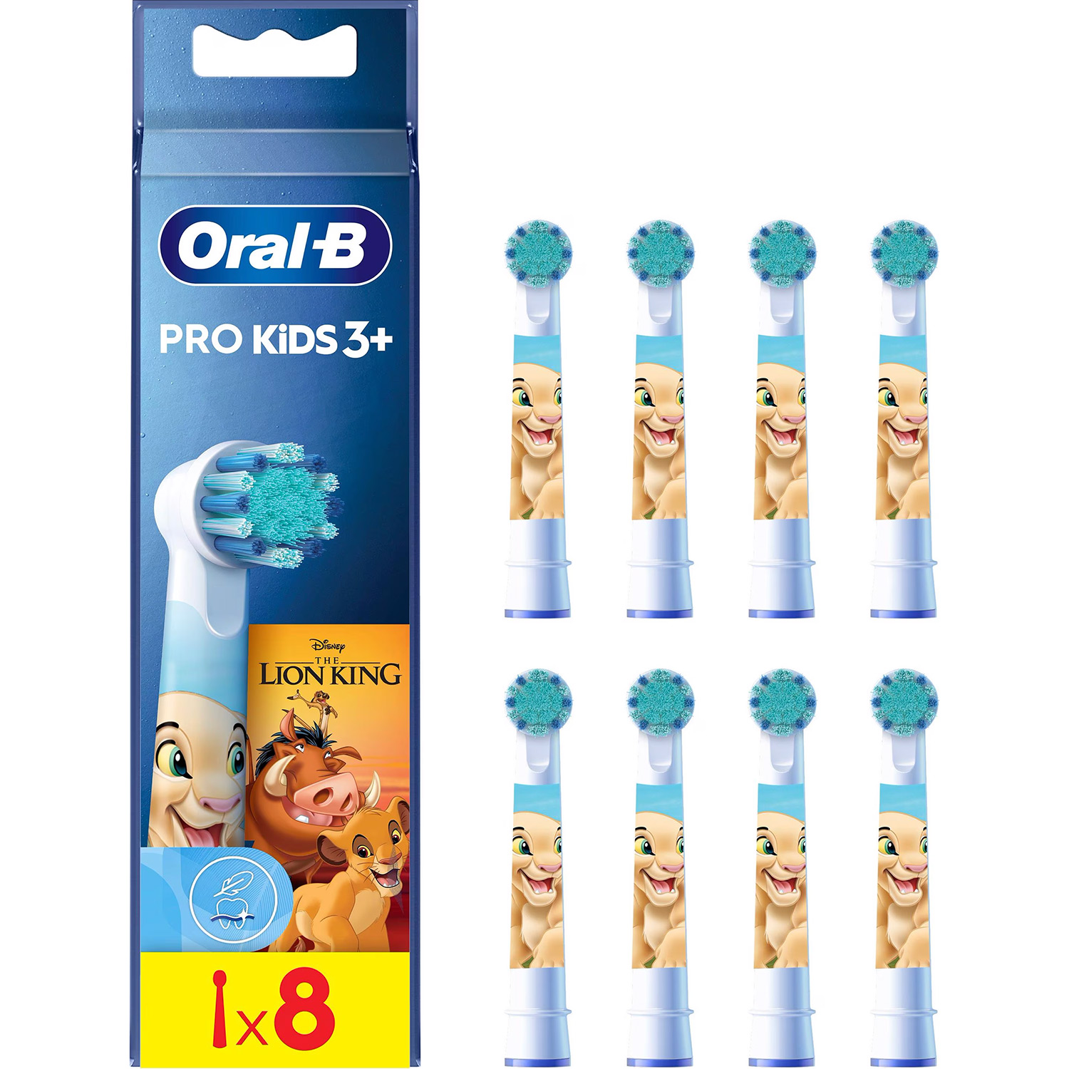 Oral-B PRO Børstehoveder til børn Løvernes Konge 8 stk. - Disney Cars Tandpleje - Tandpleje til børn