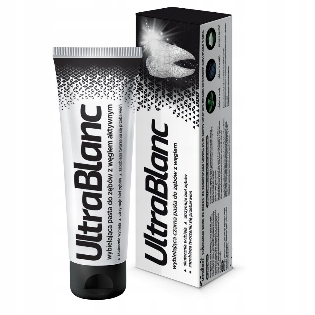 Zahnaufhellende Zahnpasta UltraBlanc Charcoal 75 ml.