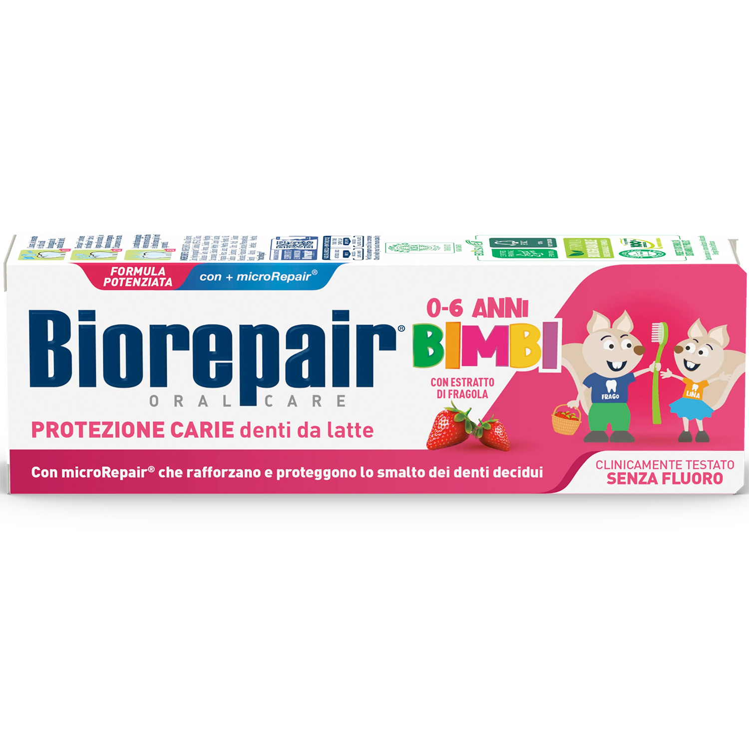 Biorepair Kinderzahnpasta Strawberry Kids 0-6 Jahre 50 ml