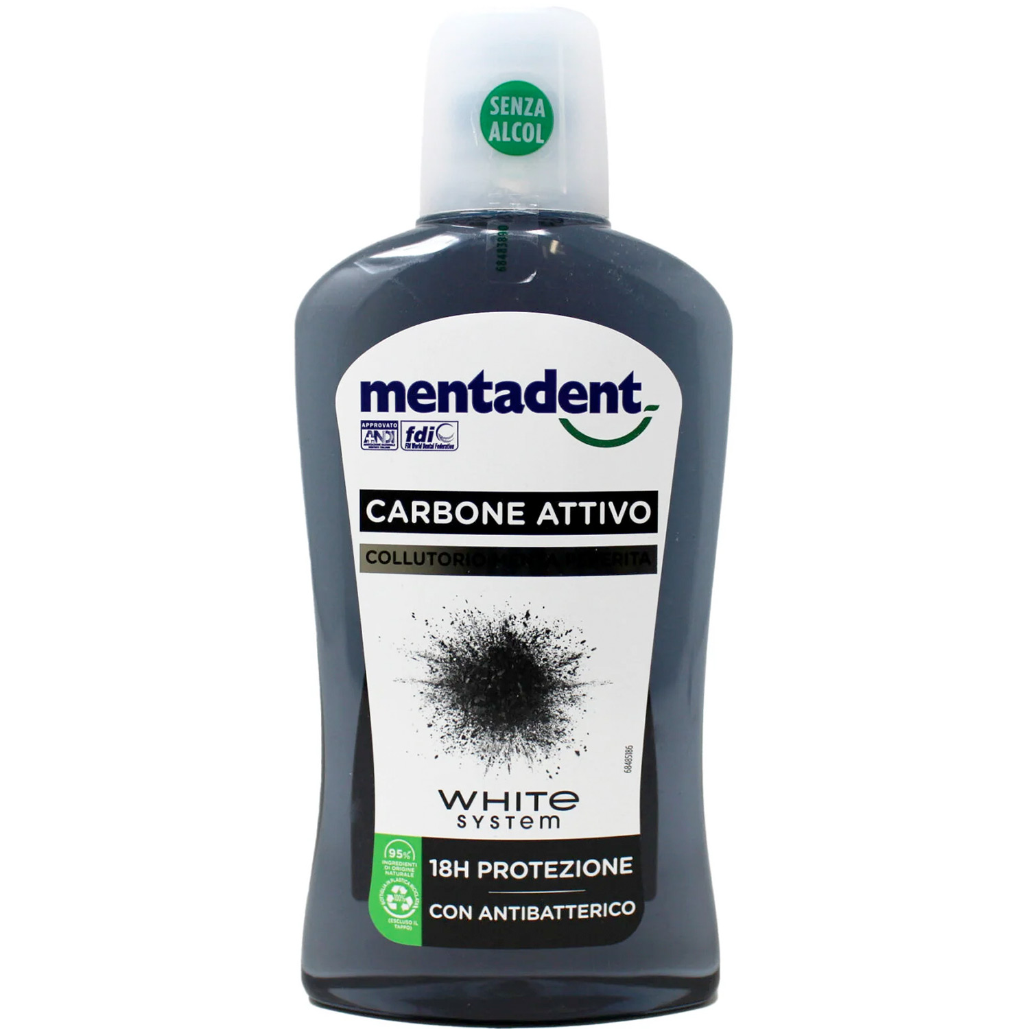 Whitening Mundskyl MENTADENT Charcoal White System 500ml