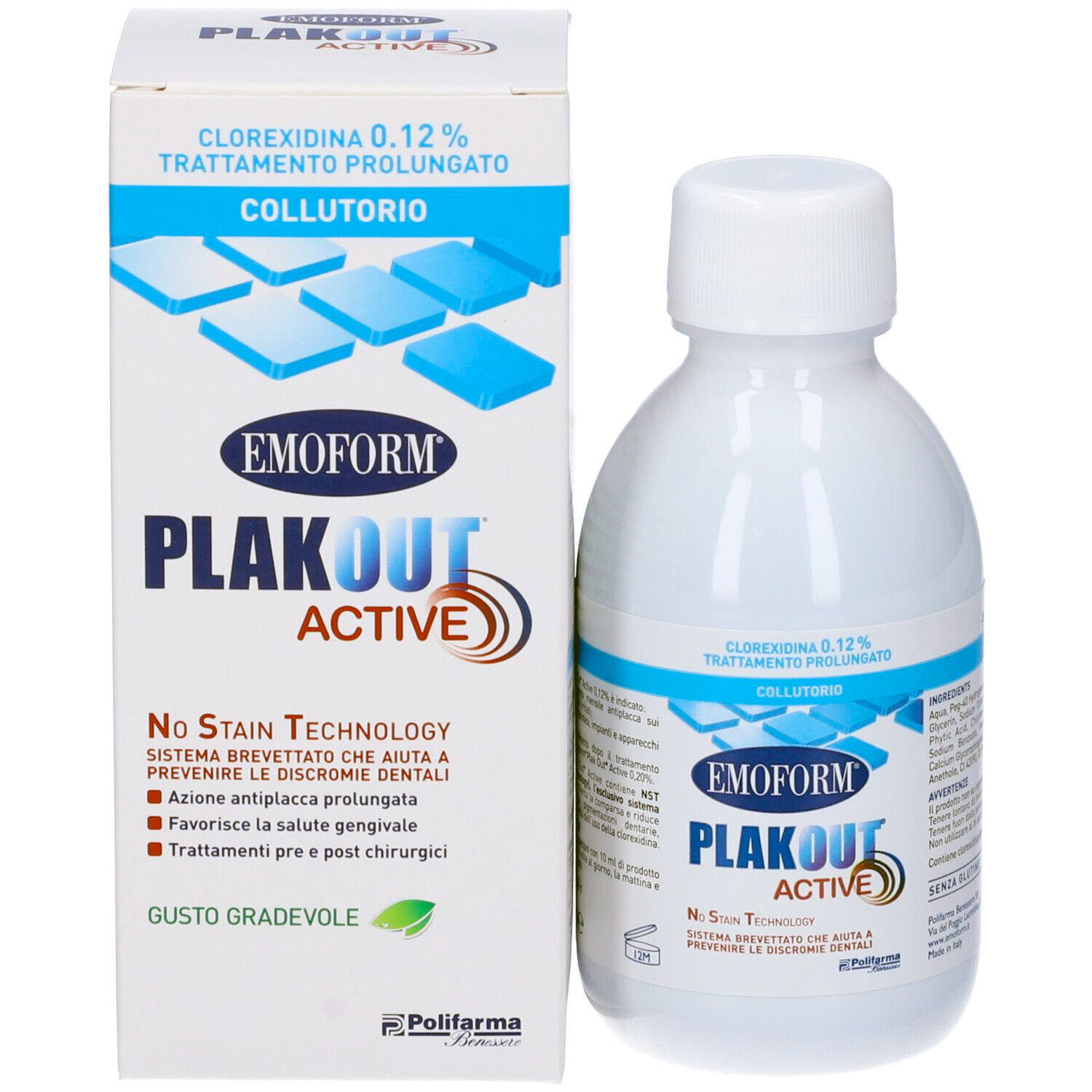 Chlorhexidin 0,12 % Mundwasser EMOFORM PlakOut Anti-Plaque-Behandlung 300 ml.