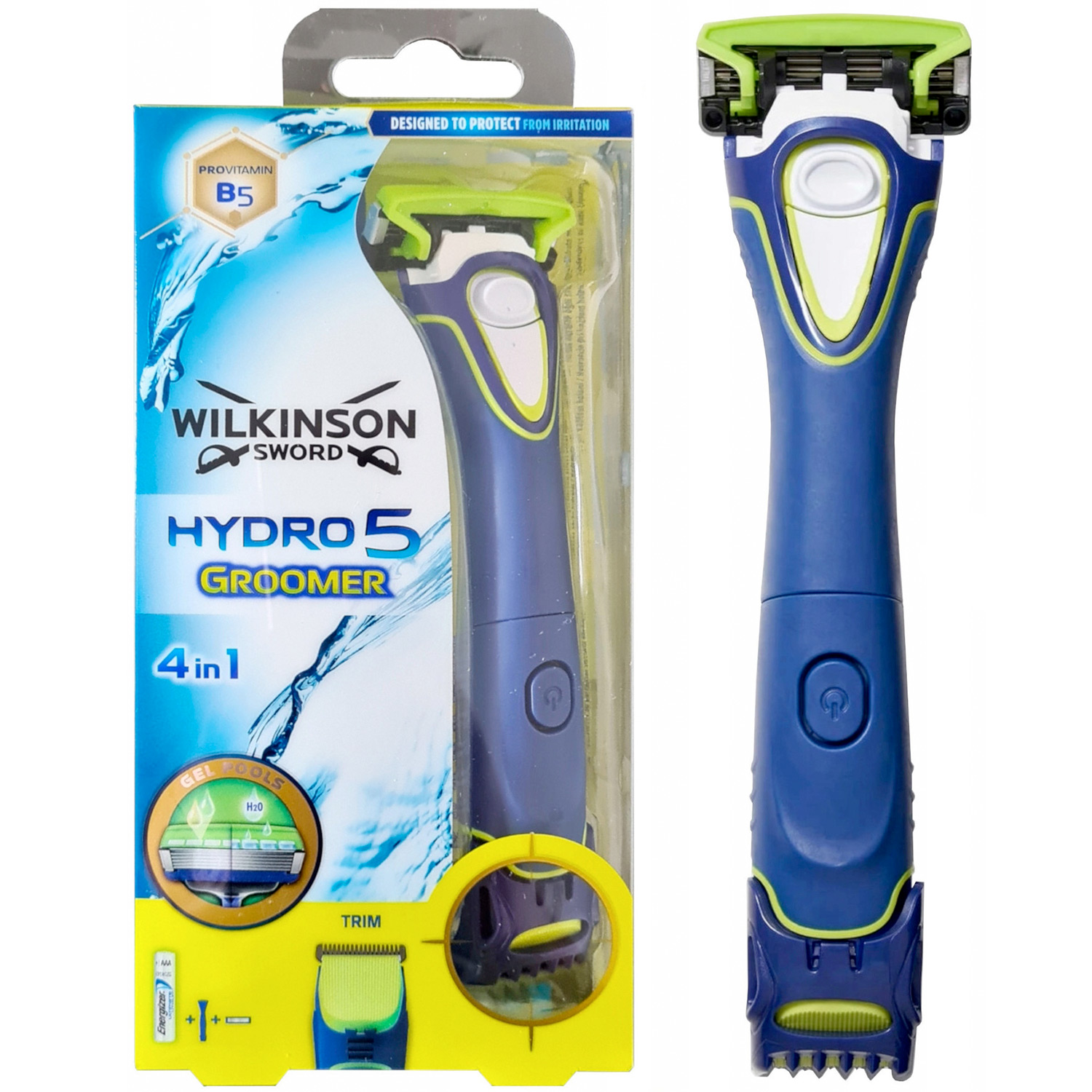 Wilkinson Hydro 5 Groomer Batteri Barbermaskine + Skægtrimmer