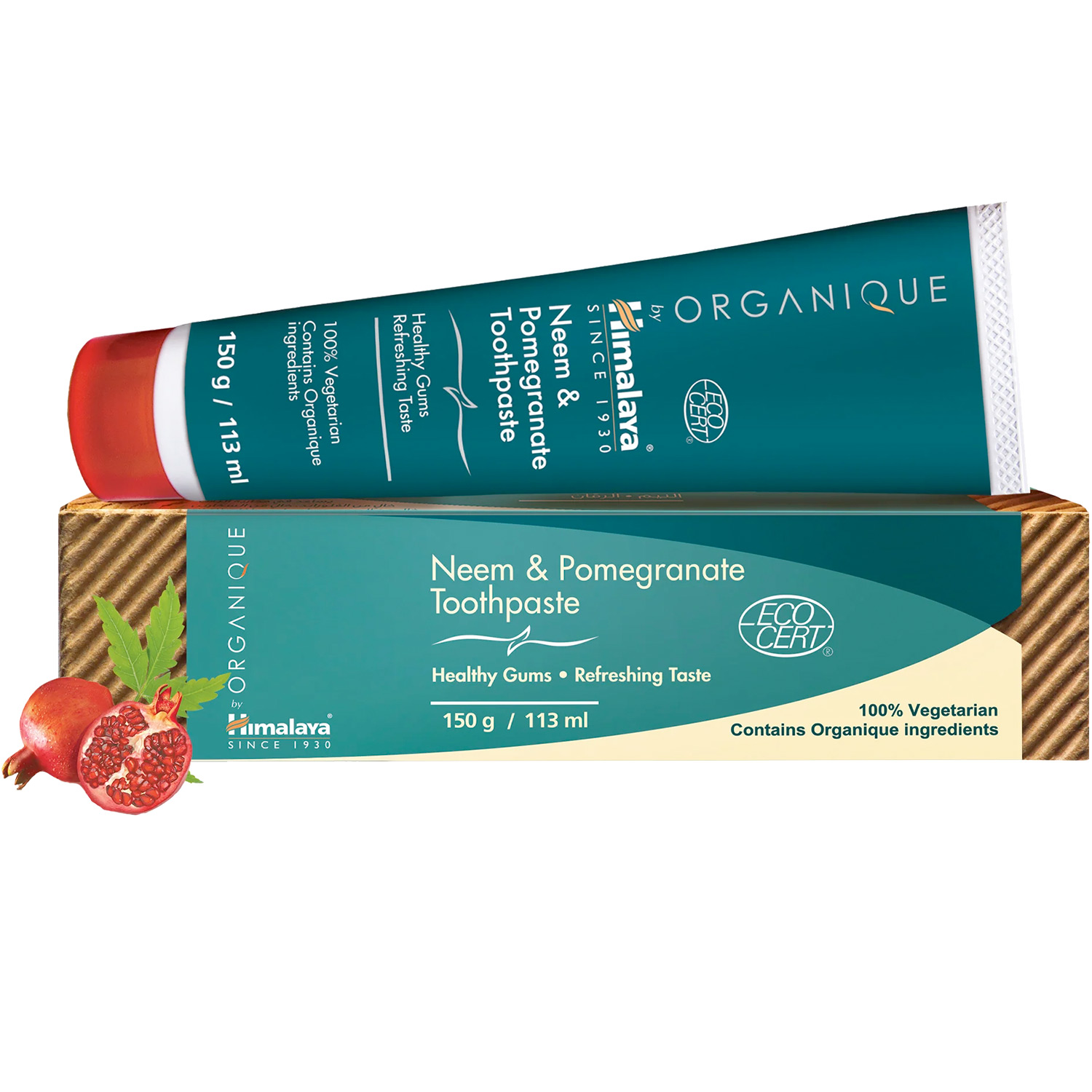 Økologisk Tandpasta HIMALAYA Botanique Neem & Pomegranate 150 g