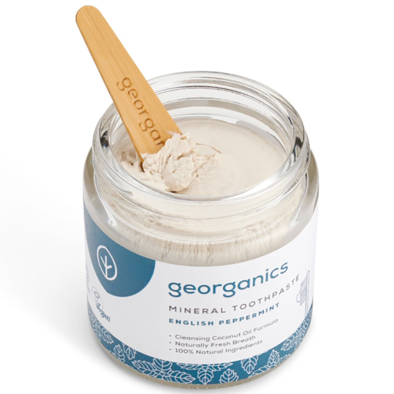 Bio-Mineral-Zahnpasta Georganics Peppermint ohne Fluorid 120 ml