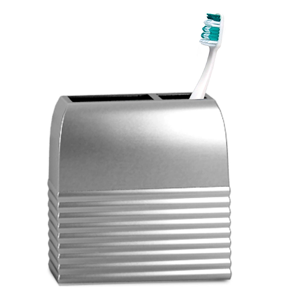 Nu Steel Tandbørsteholder Aravada Ribbed Rustfrit Stål