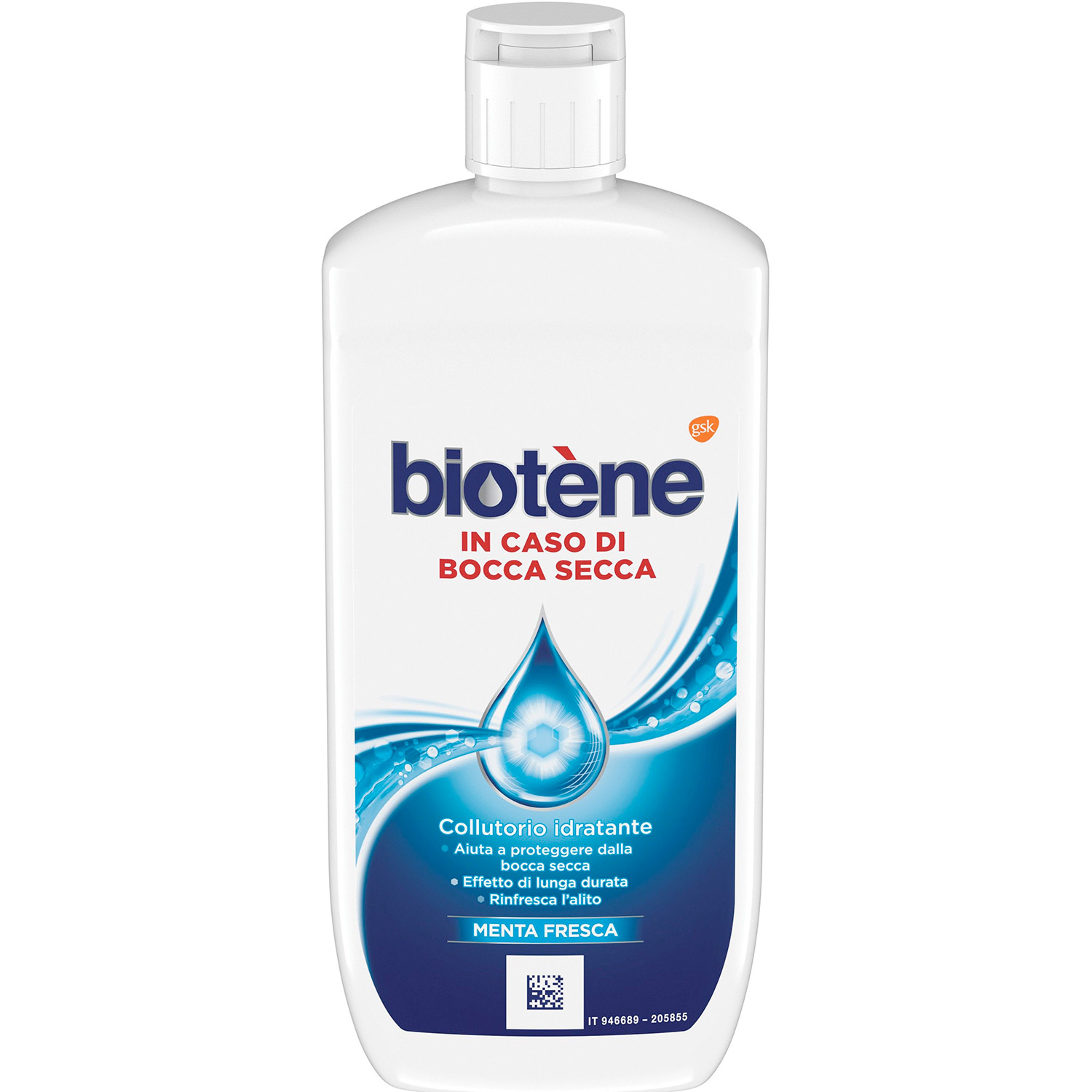 Mundwasser gegen Mundtrockenheit Biotene Fresh Mint 500 ml.