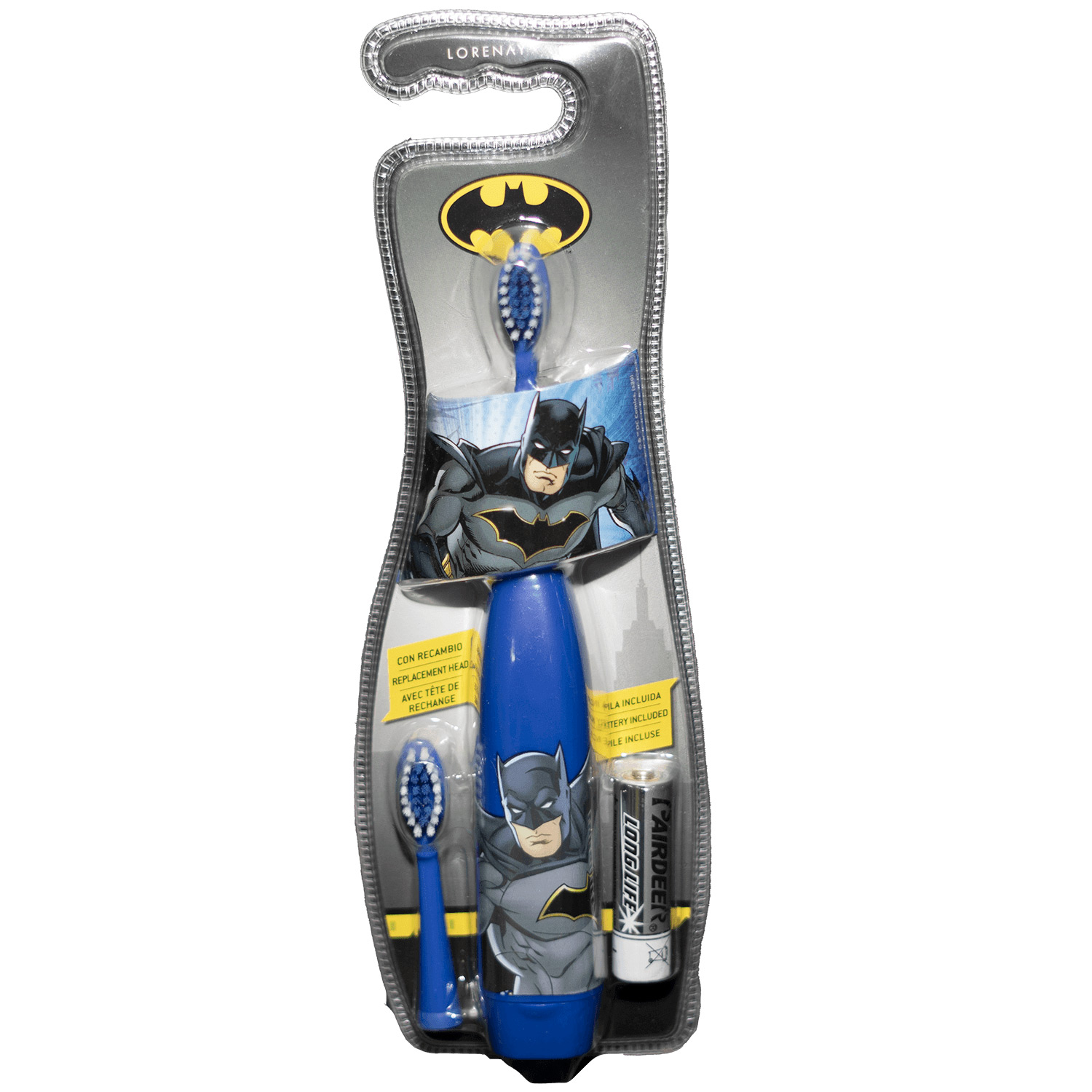 Batman elektrisk tandborste batteri + 2 borsthuvuden