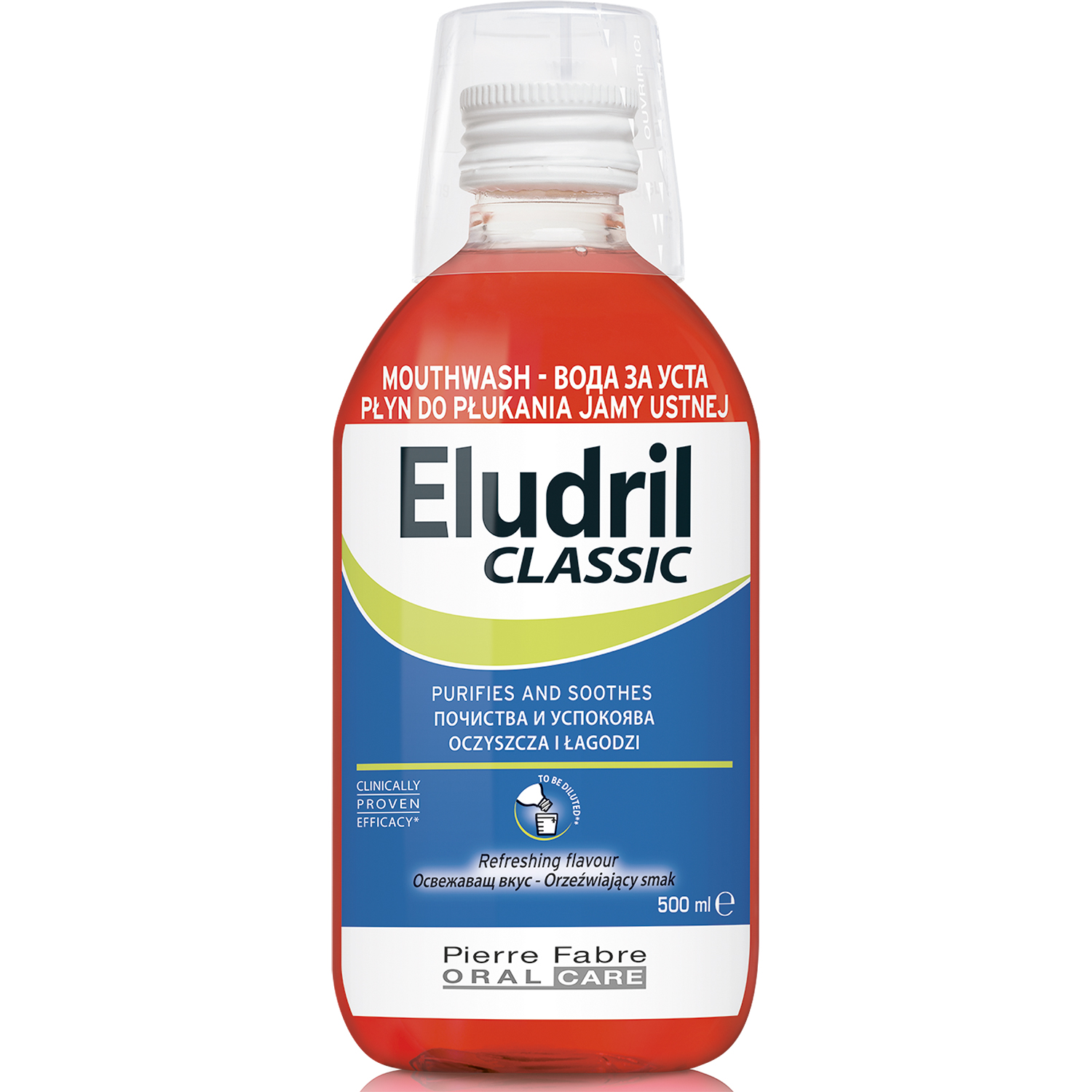Klorhexedin Mundskyl ELUDRIL Classic 500 ml.