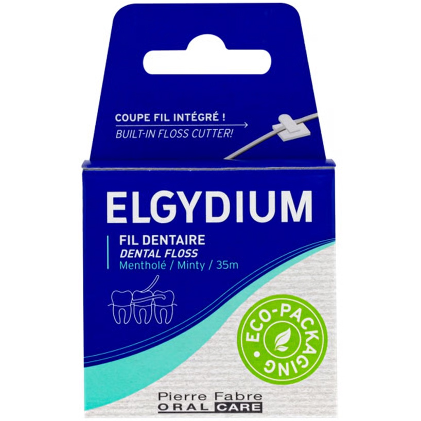 Umweltfreundliche Zahnseide ELGYDIUM Thin Waxed 35 mtr.