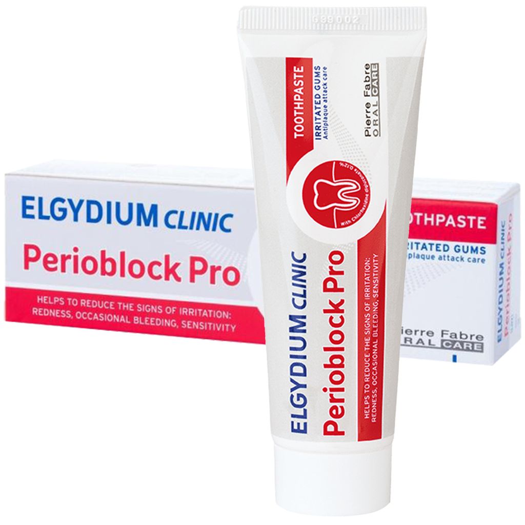 Chlorhexedin-Zahnpasta 0,12 % ELGYDIUM Clinic Perioblock Pro 50 ml.