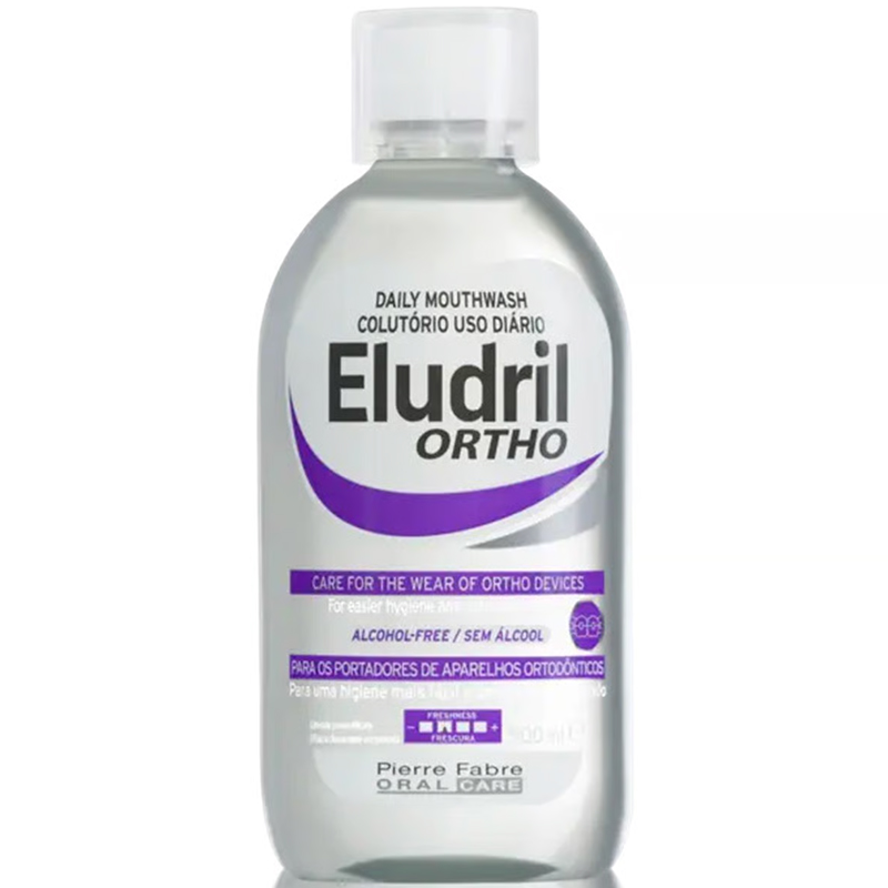 Ortodontisk Mundskyl ELUDRIL Ortho Fluor 500 ml.