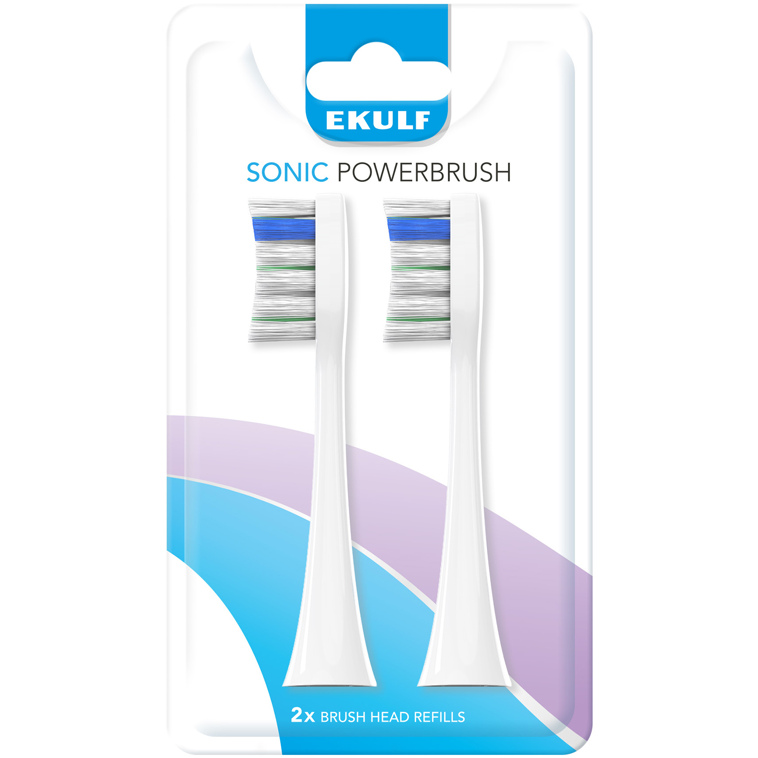 Børstehoveder til Ekulf PowerBrush SONIC Eltandbørste