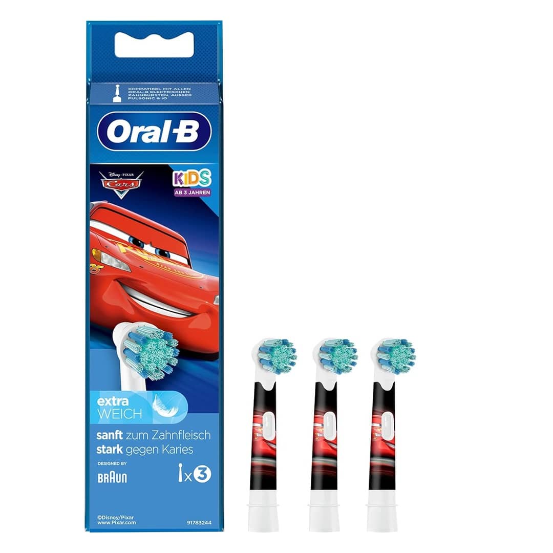 Oral-B Cars Børstehoveder til børn 3 stk.
