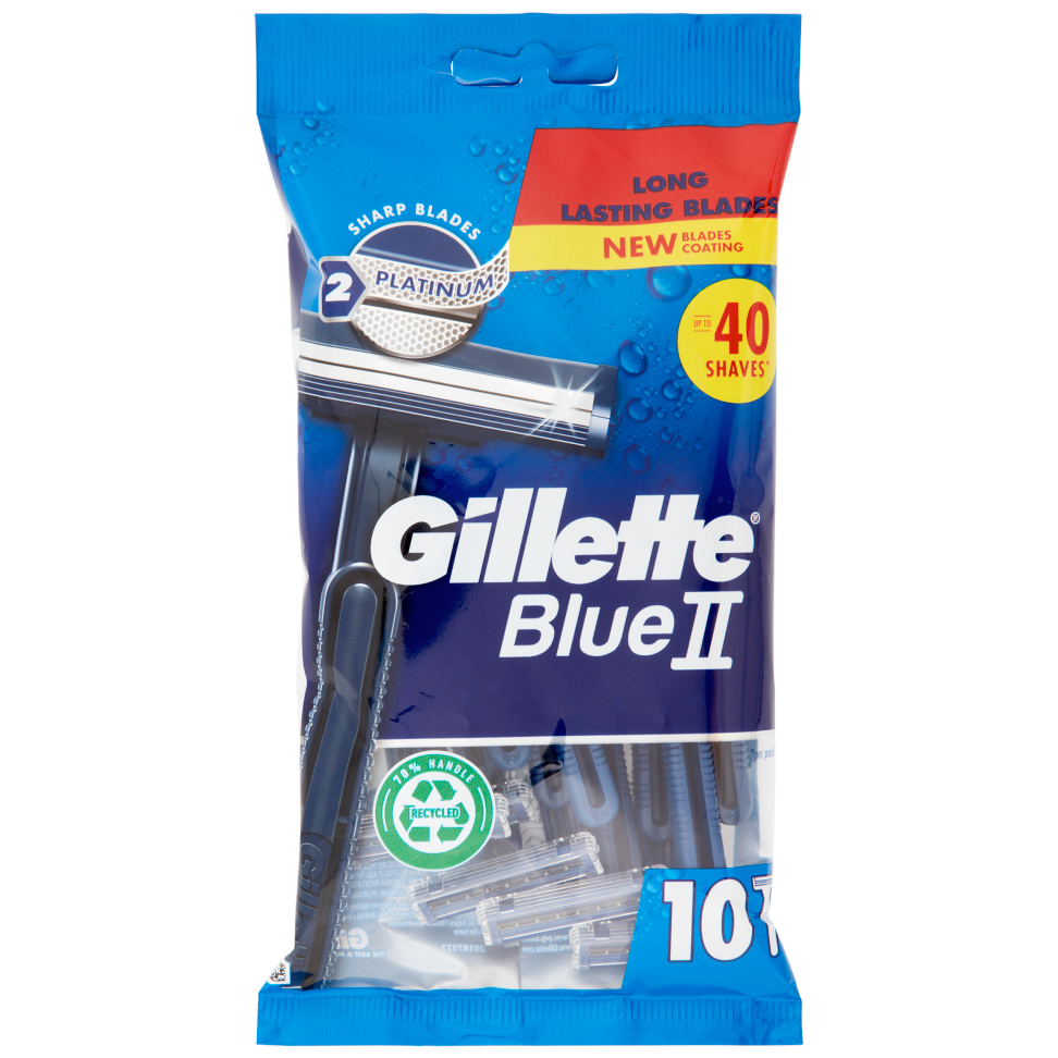 Gillette Einwegschaber Blue II 10er-Pack.