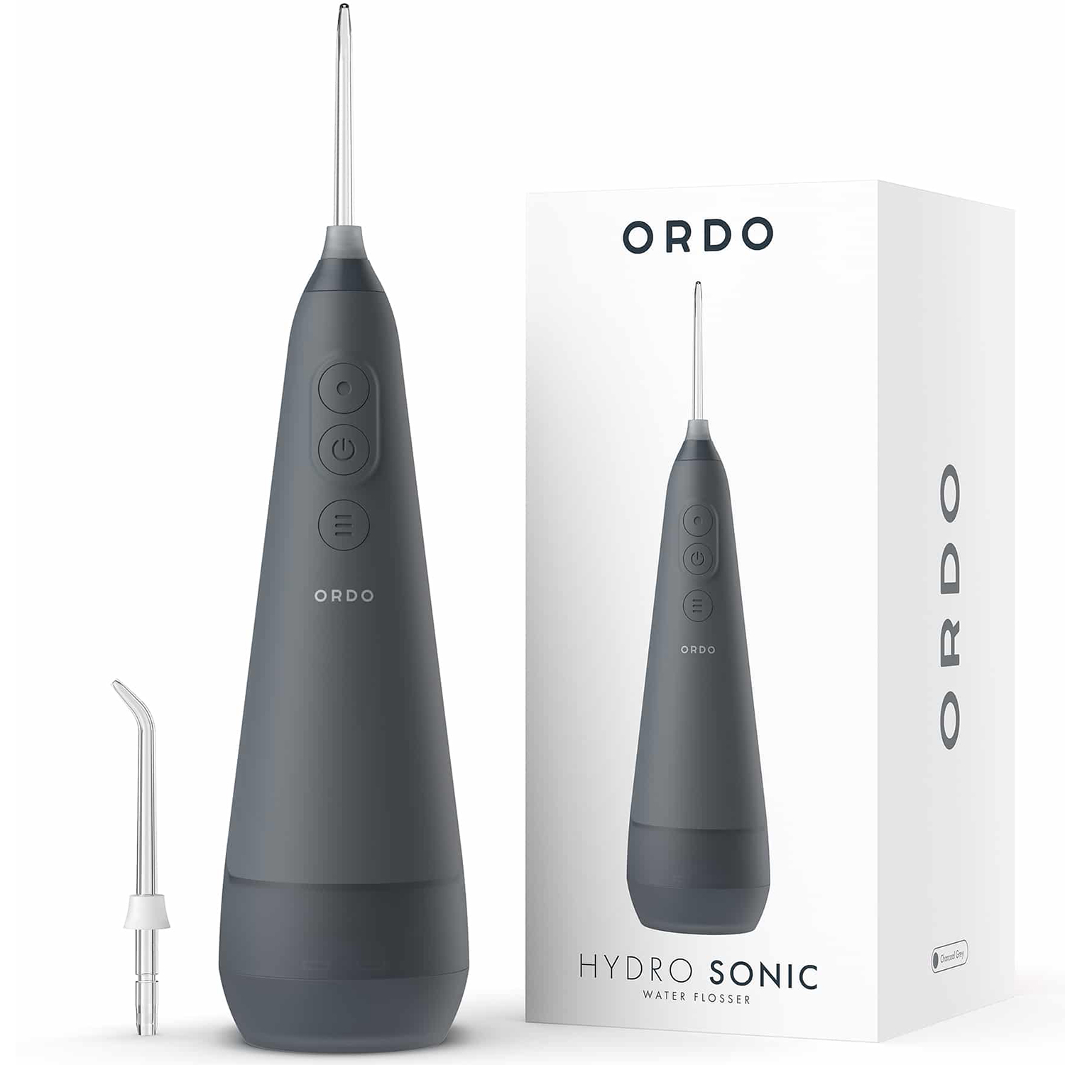 Kabelloses Mundwasser ORDO Hydro Sonic + Wasserflosser Anthrazit