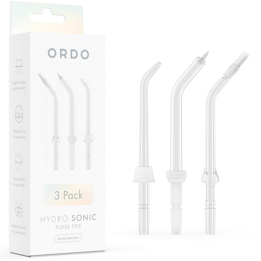 Dyser til ORDO Hydro Sonic Mundskyller Mixpakke 3 stk. Floss Tips Dental Selection