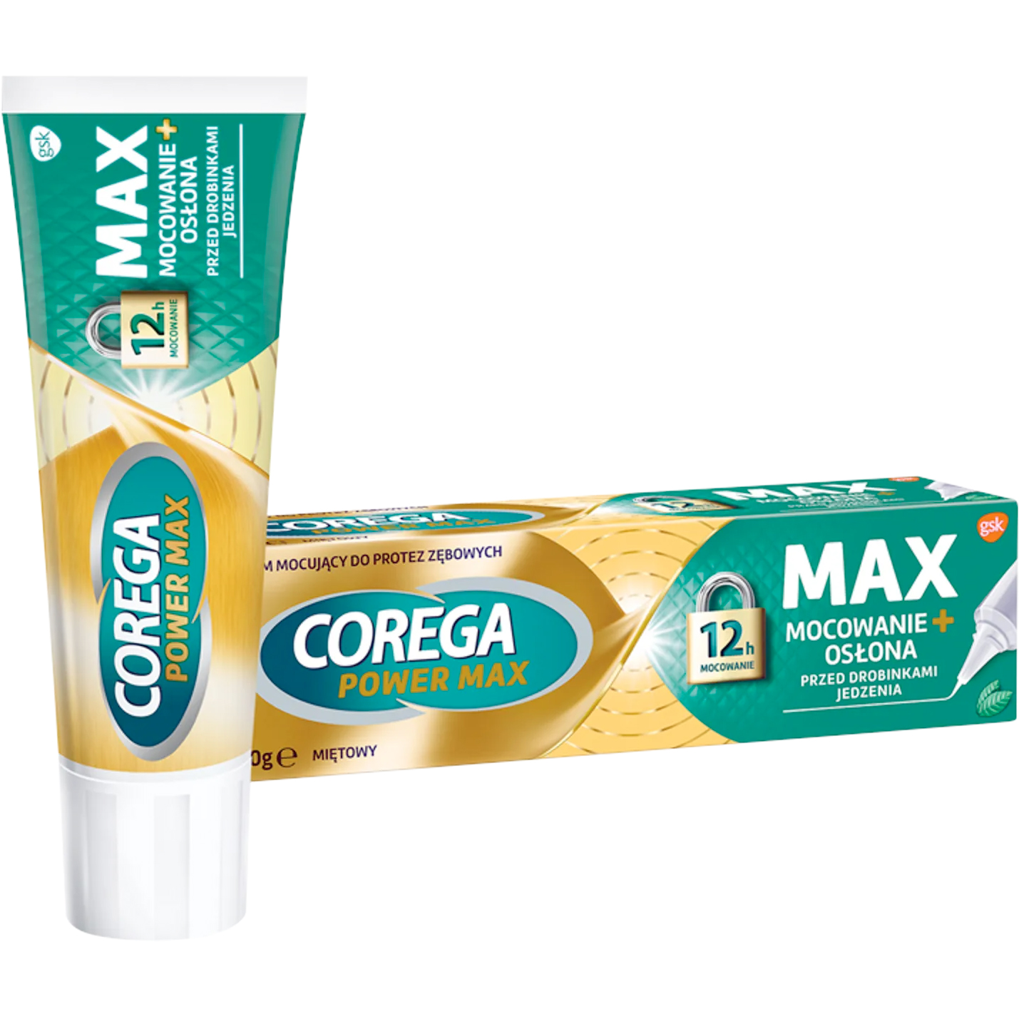 Corega Power Max Hold Mint Prothesenkleber, zinkfrei, 40 g