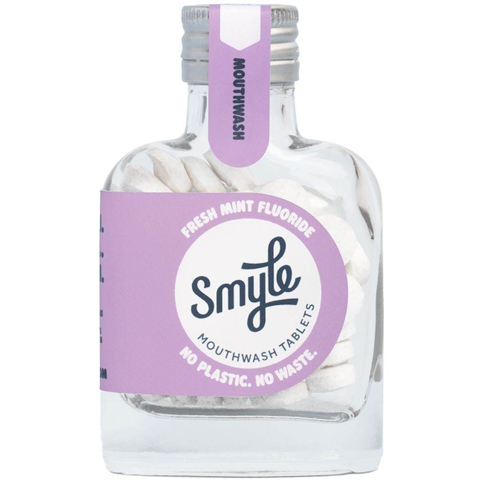 Mundspültabletten SMYLE Fresh Mint Xylitol Fluor 65 Stk.