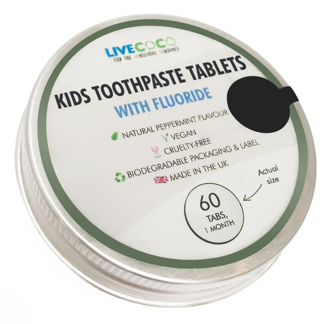 Kinderzahnpasta-Tabletten Live Coco Buttermint Fluor 60 Stk.