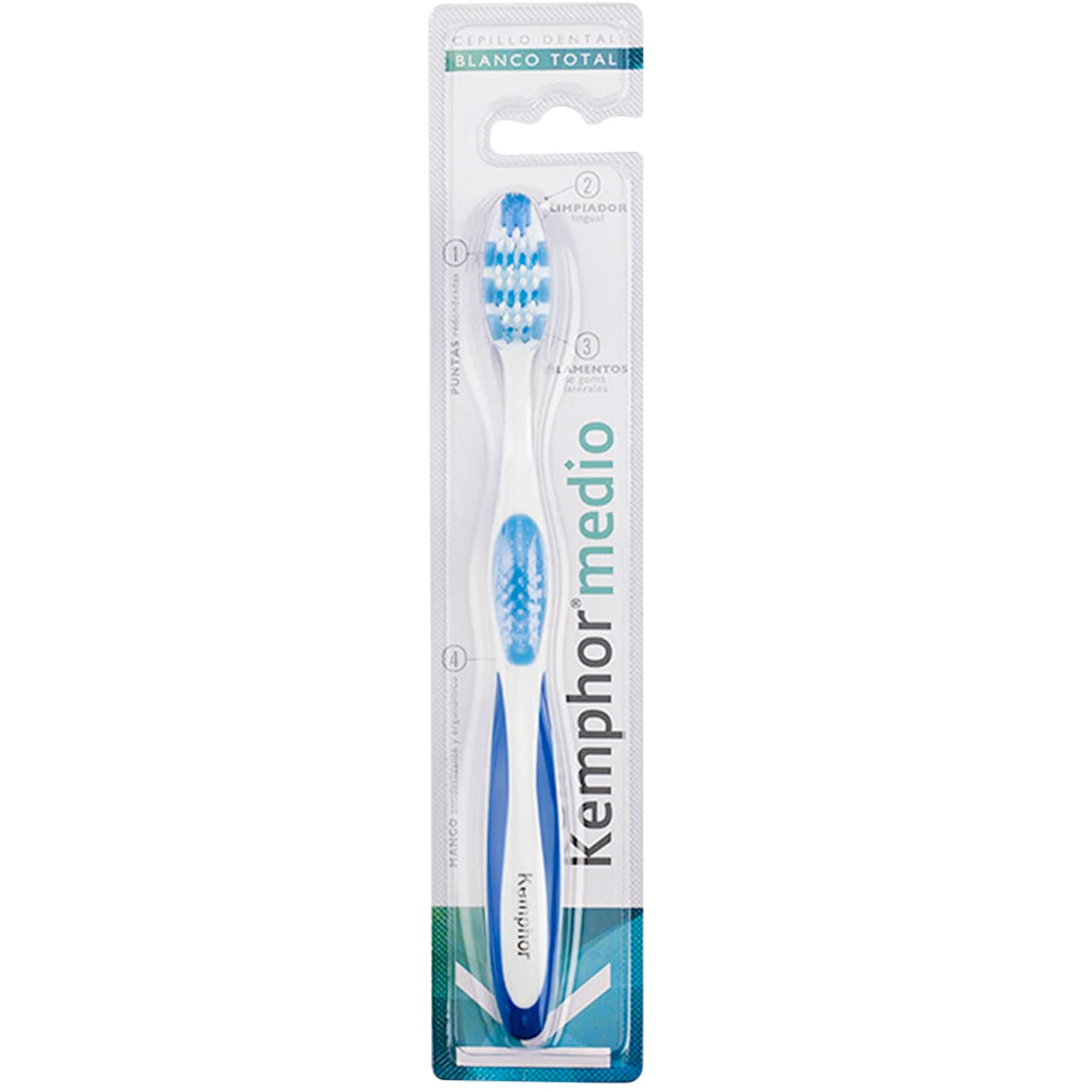 Kemphor Zahnbürste Blanco Total Medium