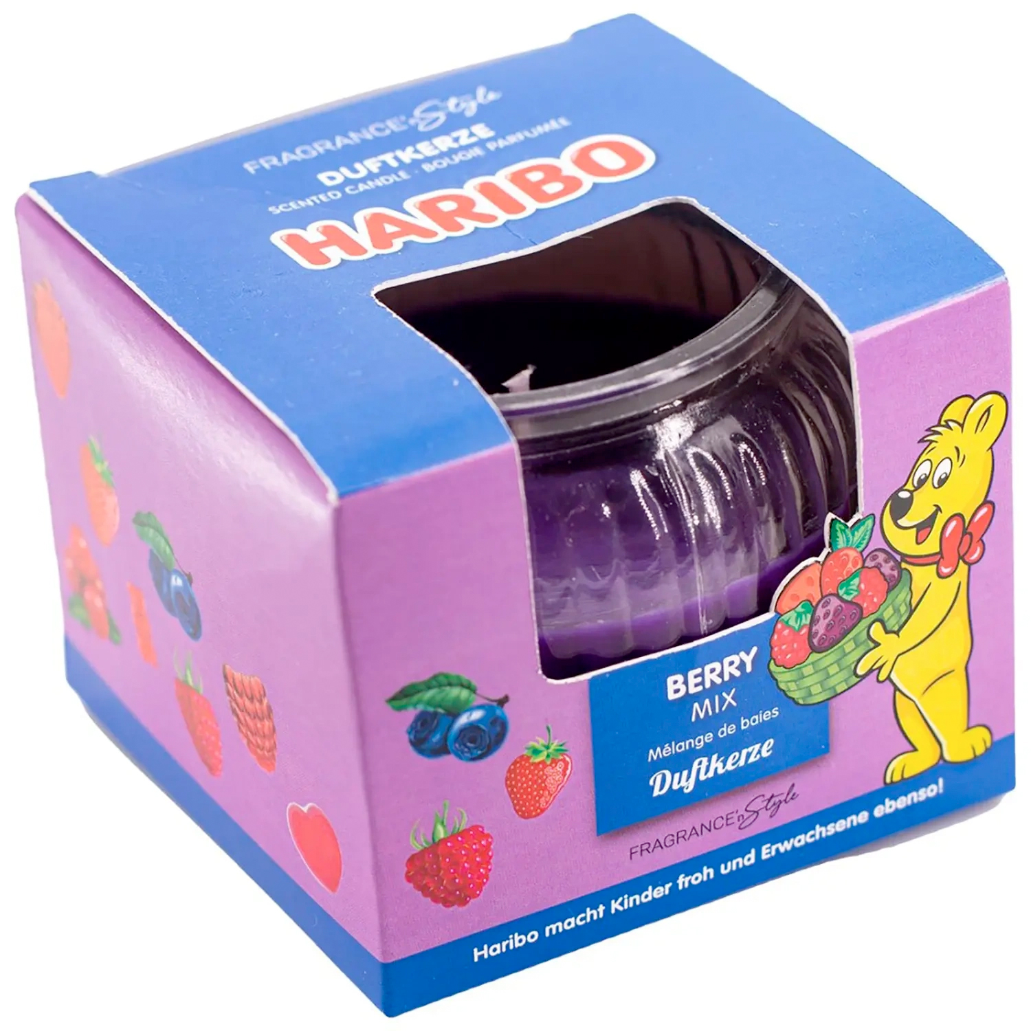 HARIBO Duftkerze Berry Glas 85 gr.
