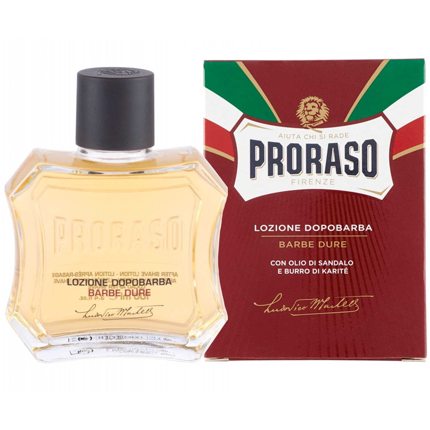 Aftershave Lotion PRORASO Sandelholz- und Oil Red 100 ml