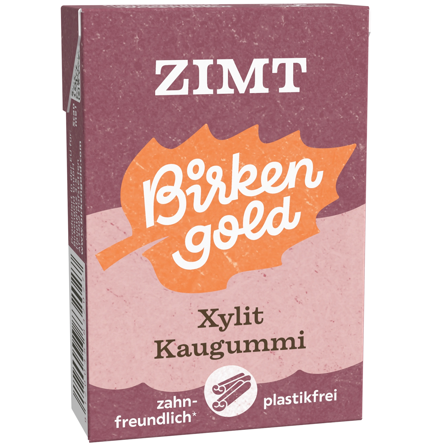 Natürliches Xylit-Kaugummi Birkengold CINNAMON Plastikfrei