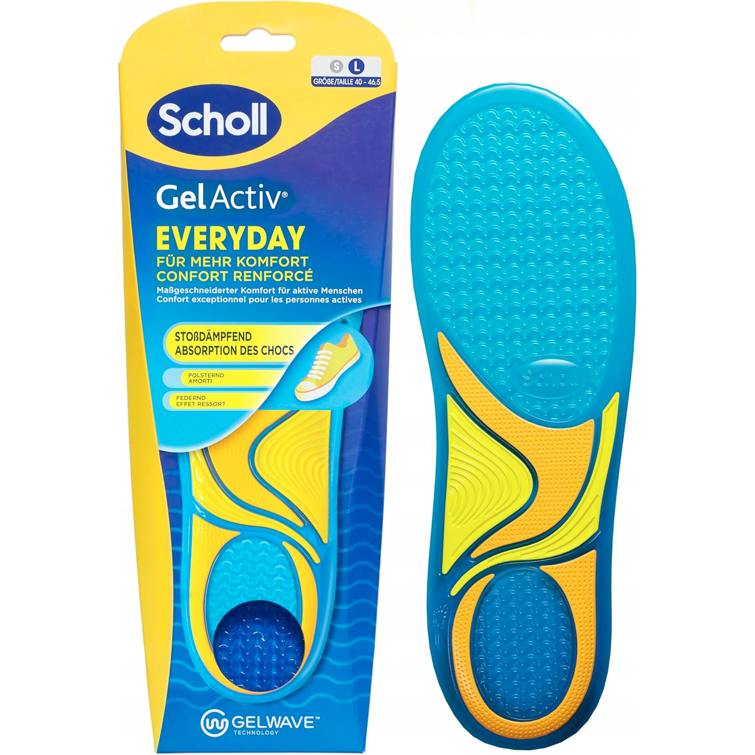 Scholl Einlegesohlen GelActiv Everyday NEUES MODELL Größe 40-46,5